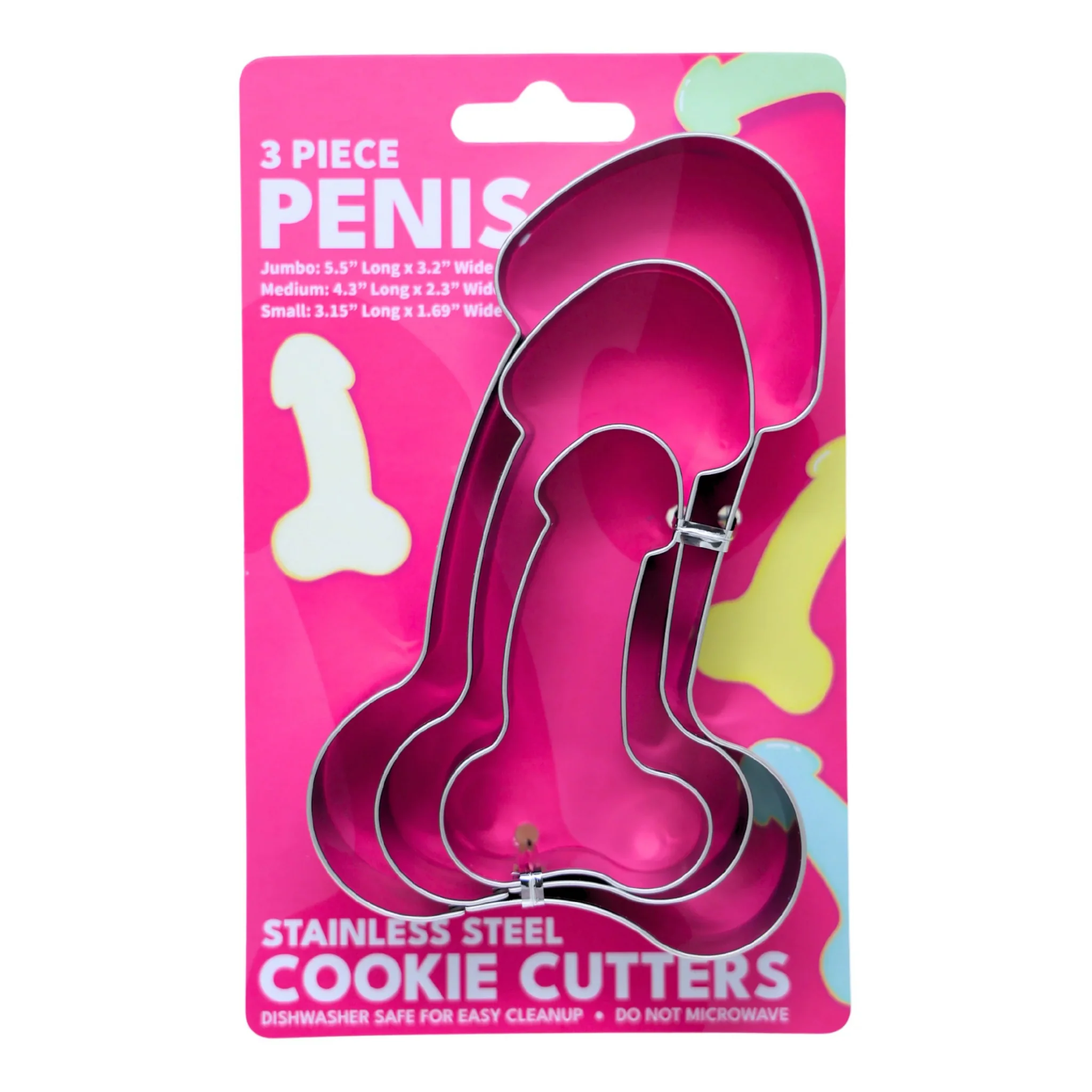 3 Piece Penis Cookie Cutter Set - Image 2
