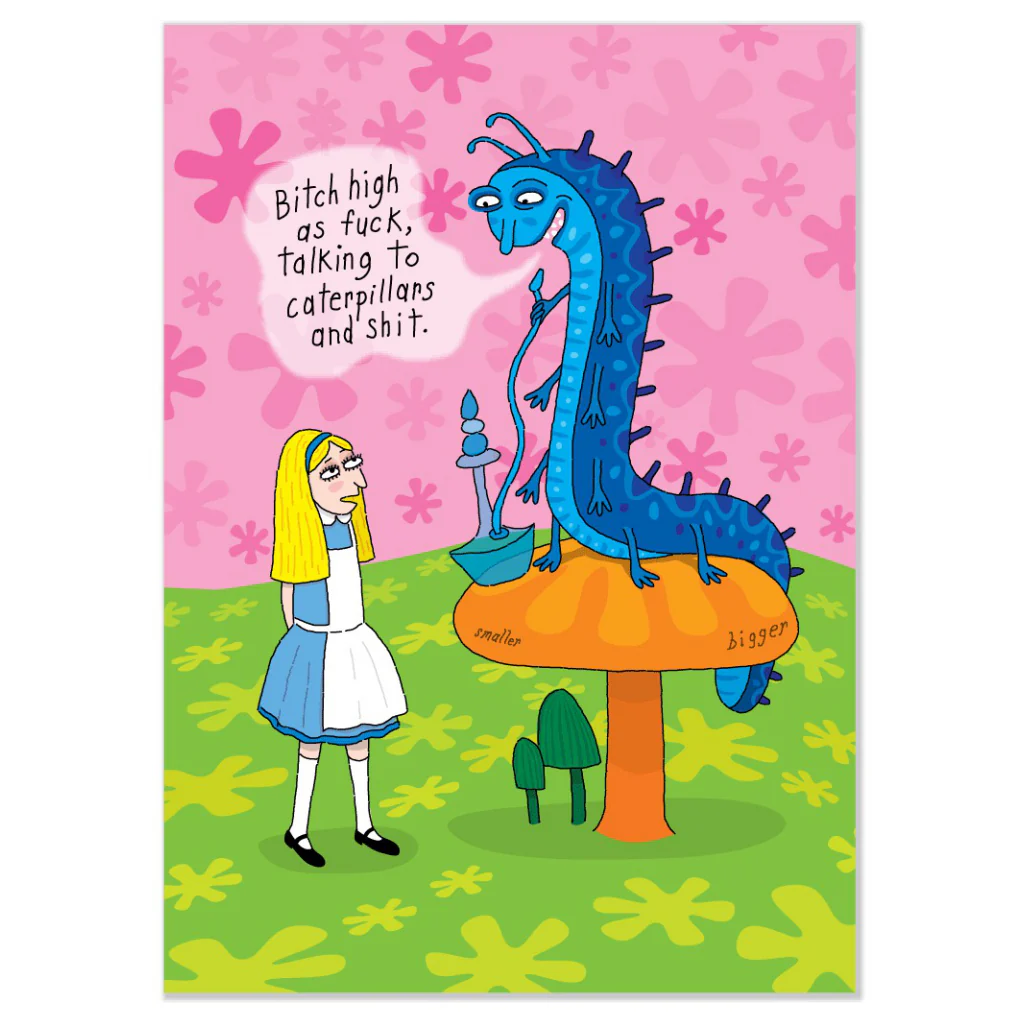 Alice In Wonderland Happy Unbirthday Card