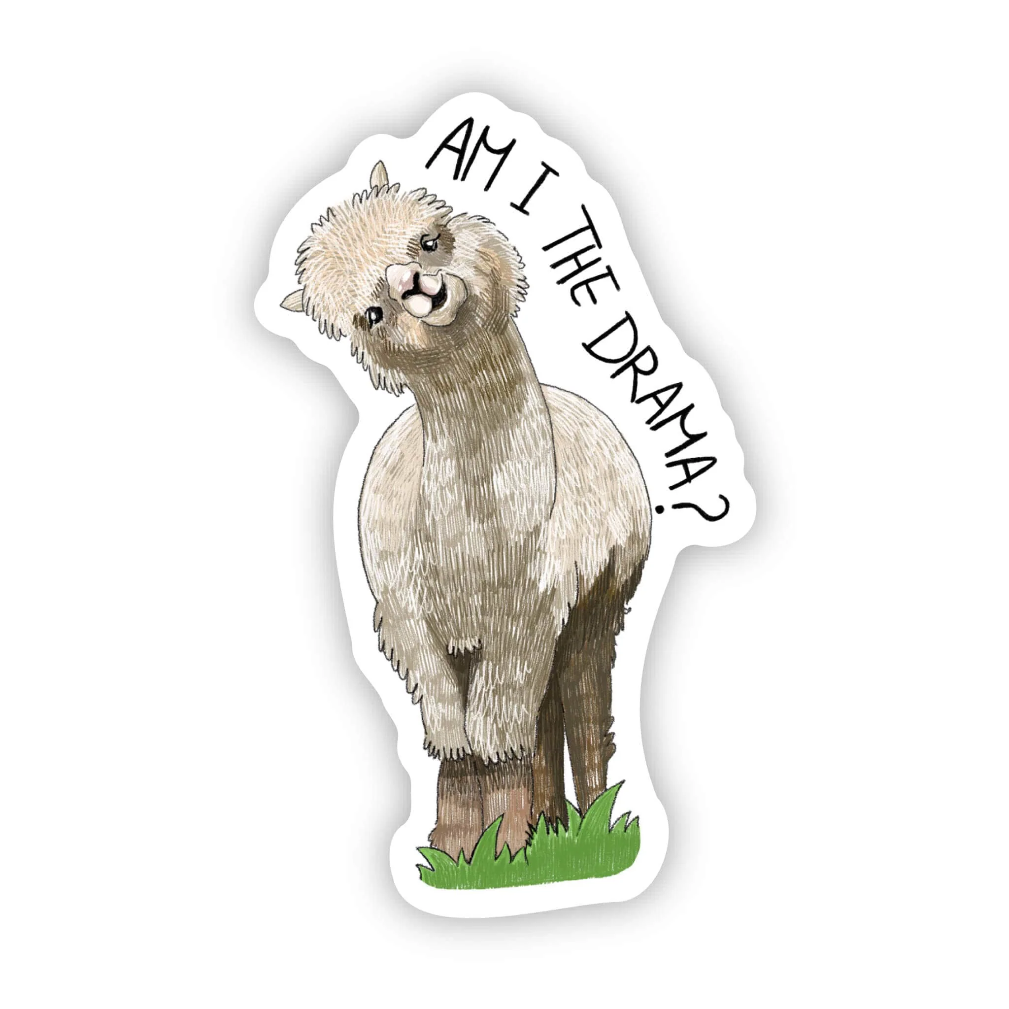 Am I The Drama Llama Sticker