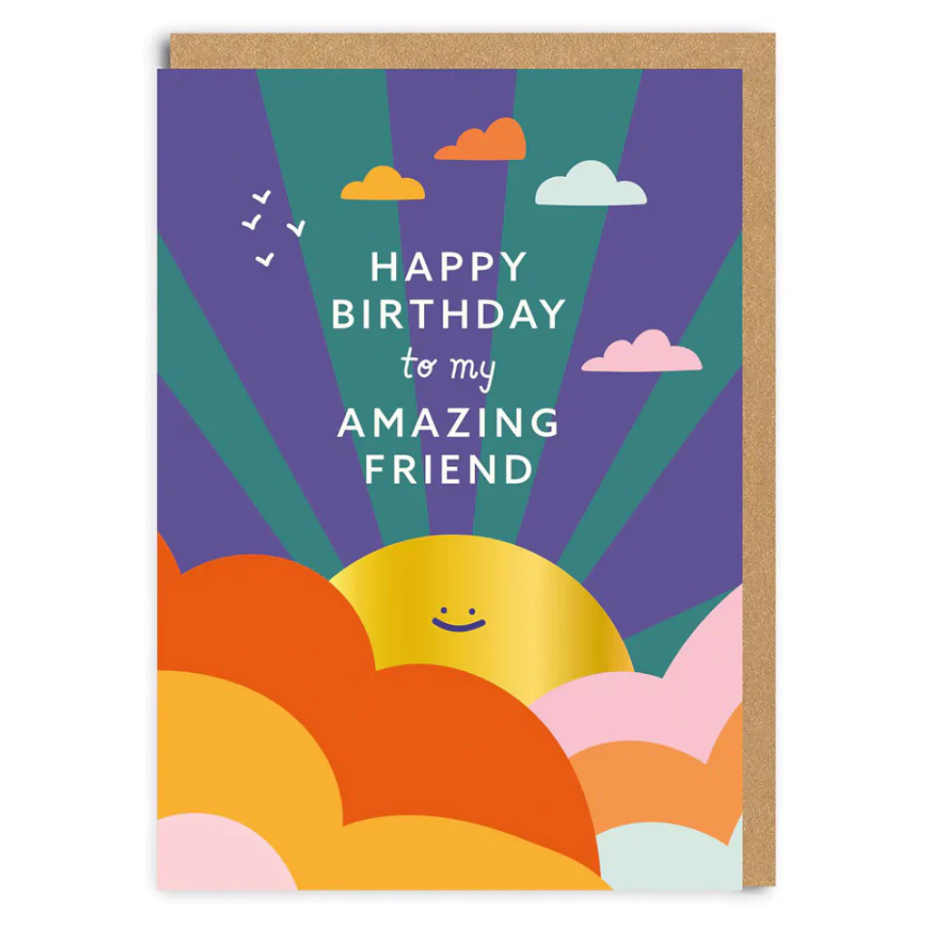 Amazing Friend Sunshine Birthday Card