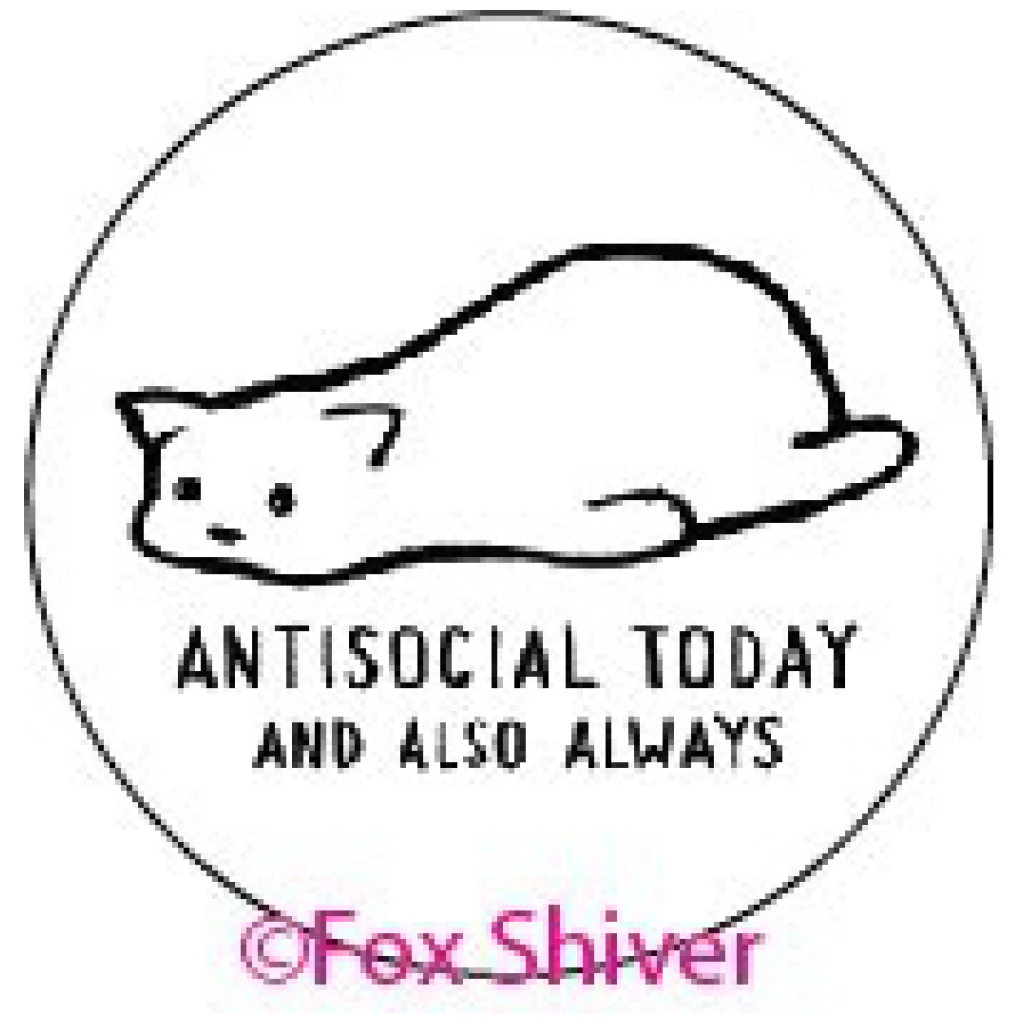 Antisocial Always Round Magnet