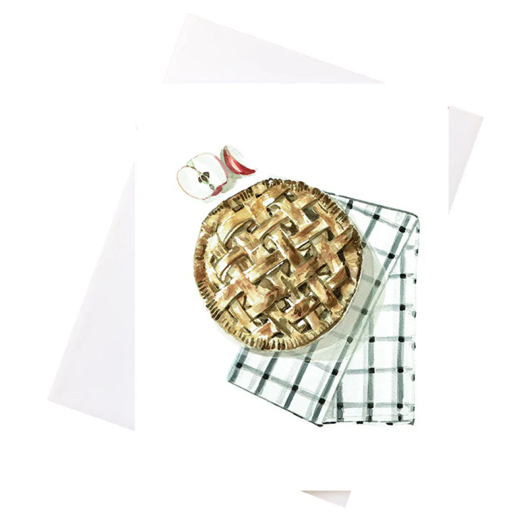 Apple Pie Watercolour Card