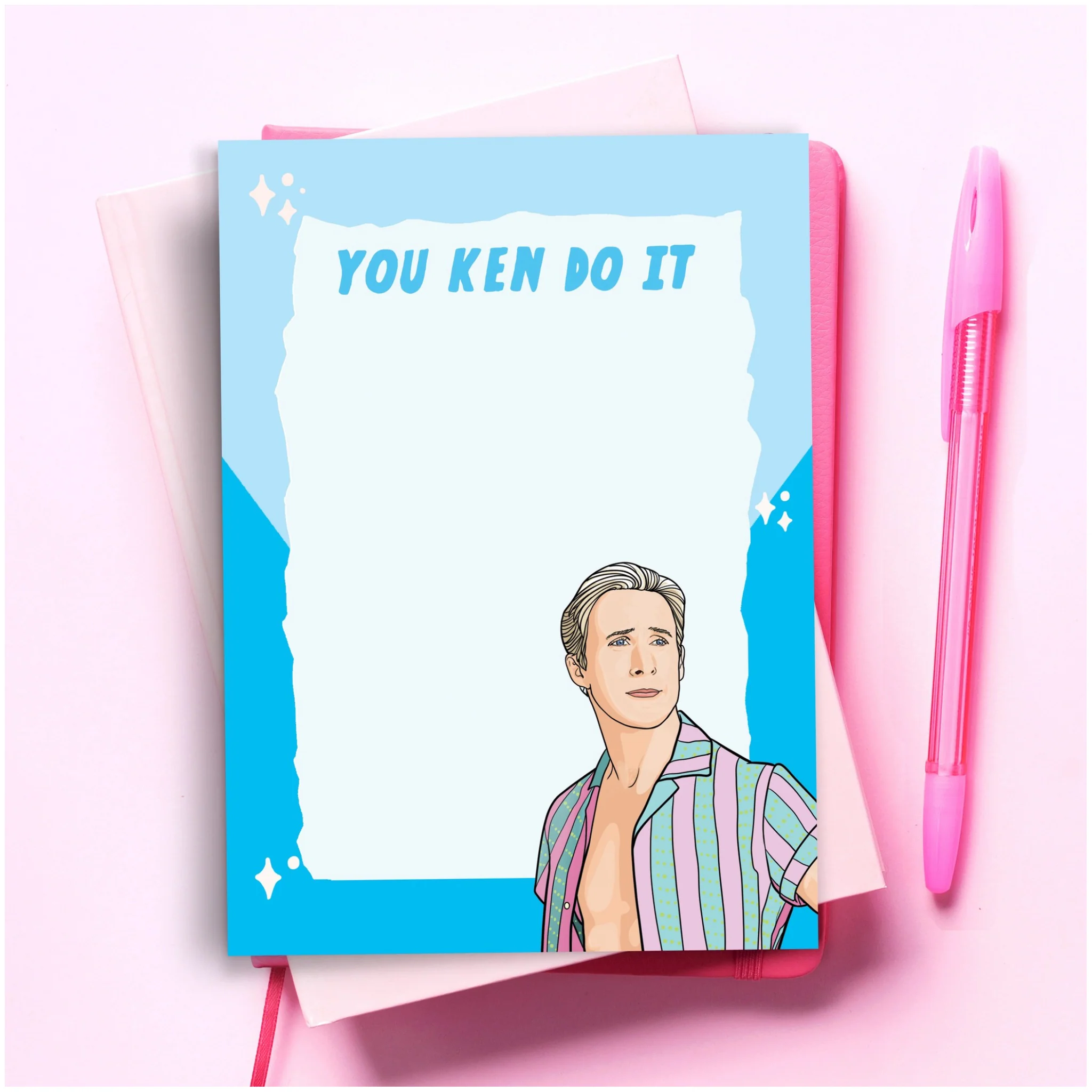 Barbie You Ken Do It Notepad
