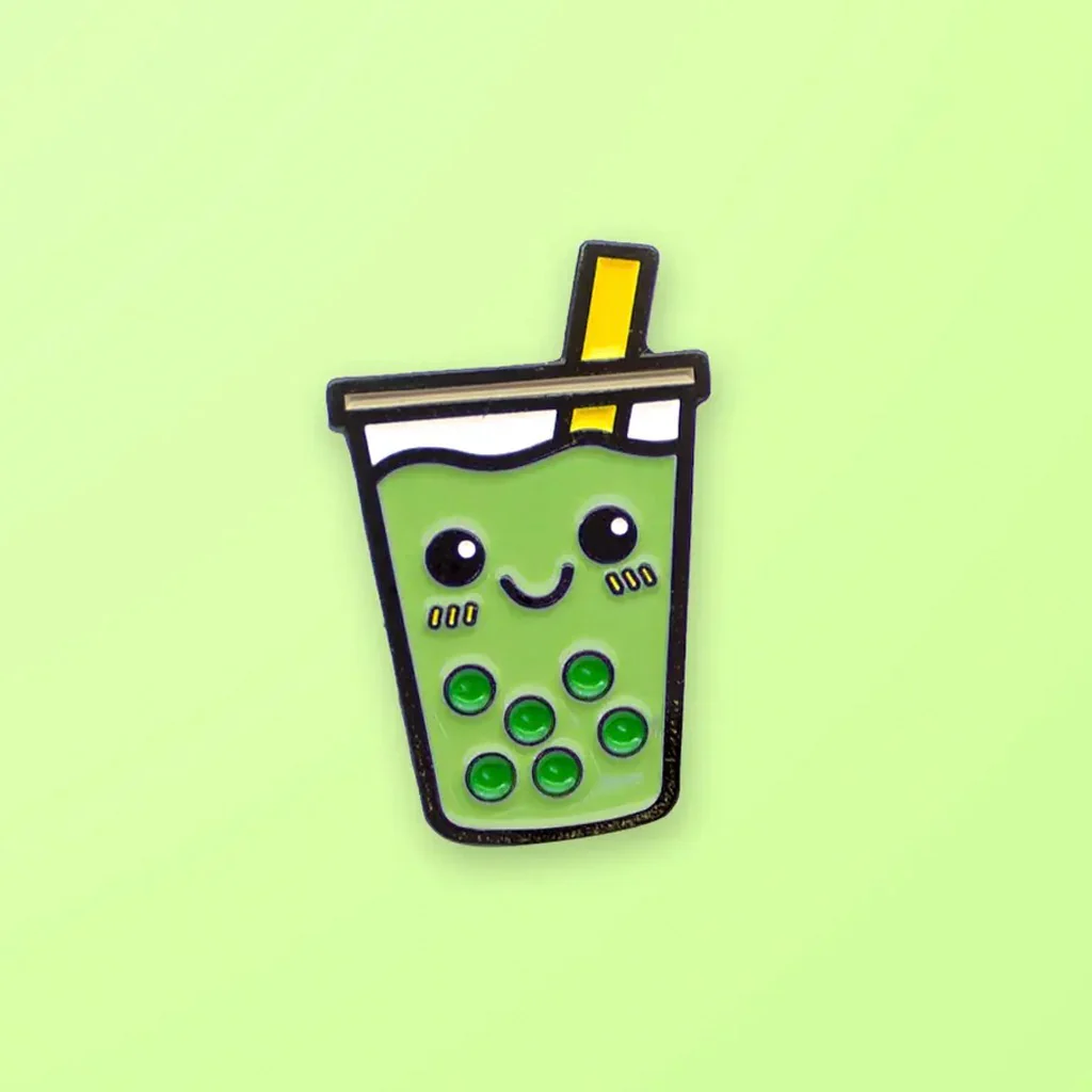 Best-Tea Boba Tea Pin Green - Image 2