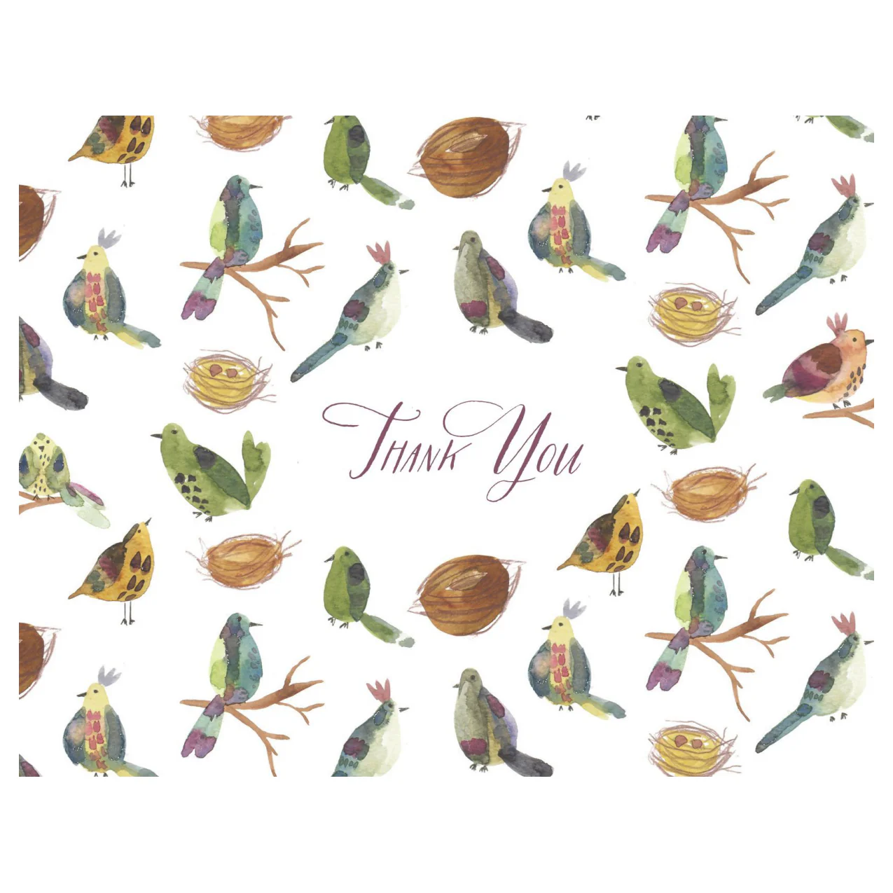 Birds Thanks Card