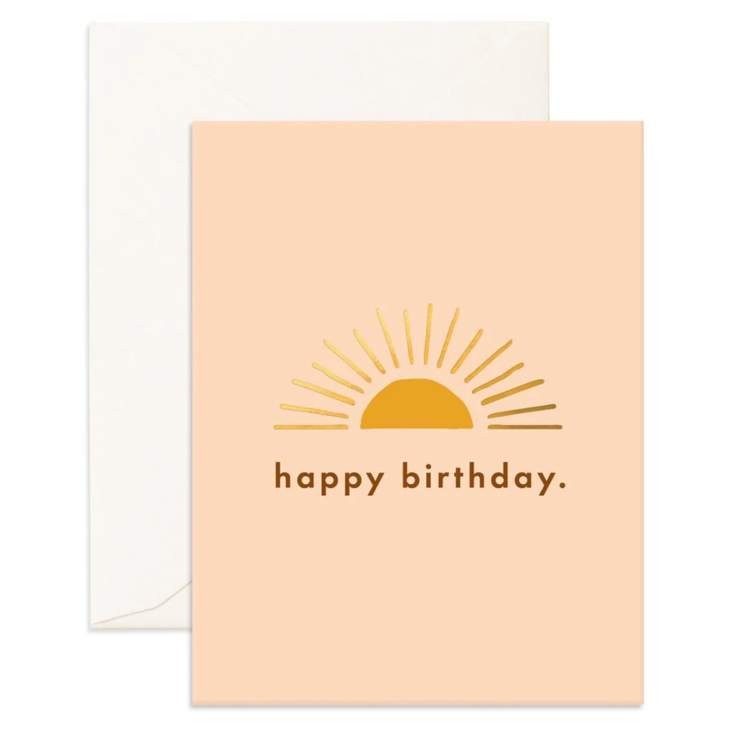 Birthday Sun Greeting Card