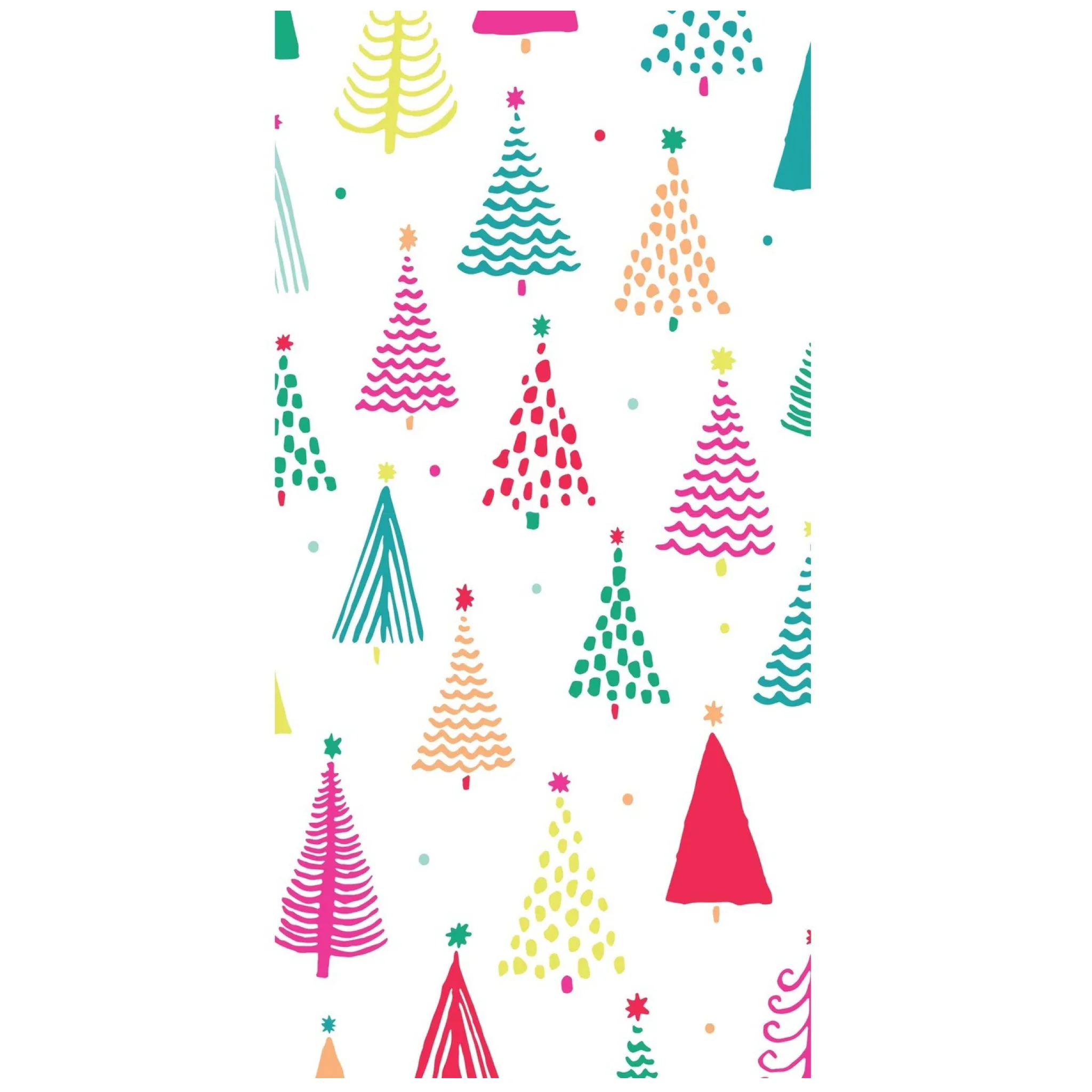 Bold Bright Painted Trees Tissue Paper