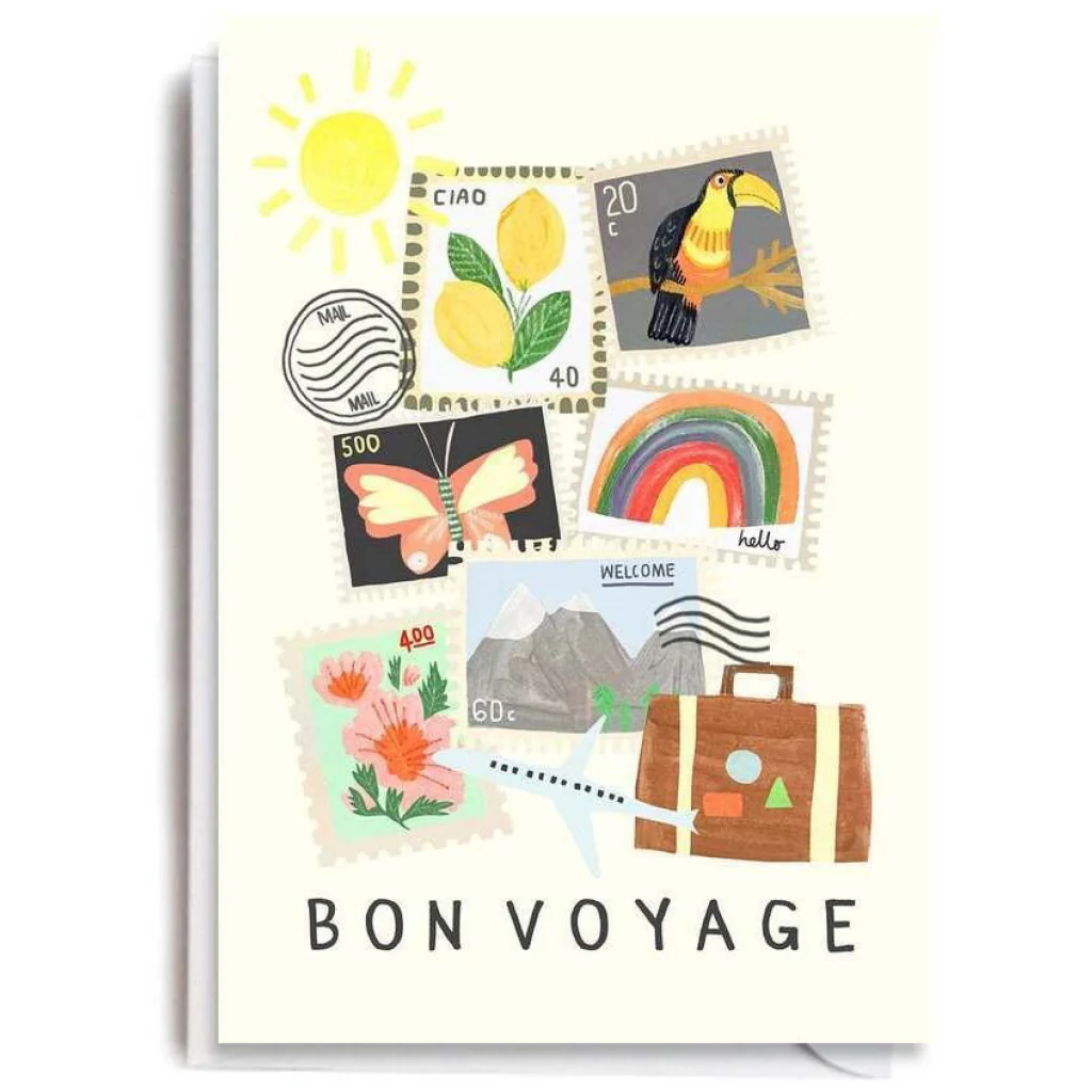 Bon Voyage Stamps Card