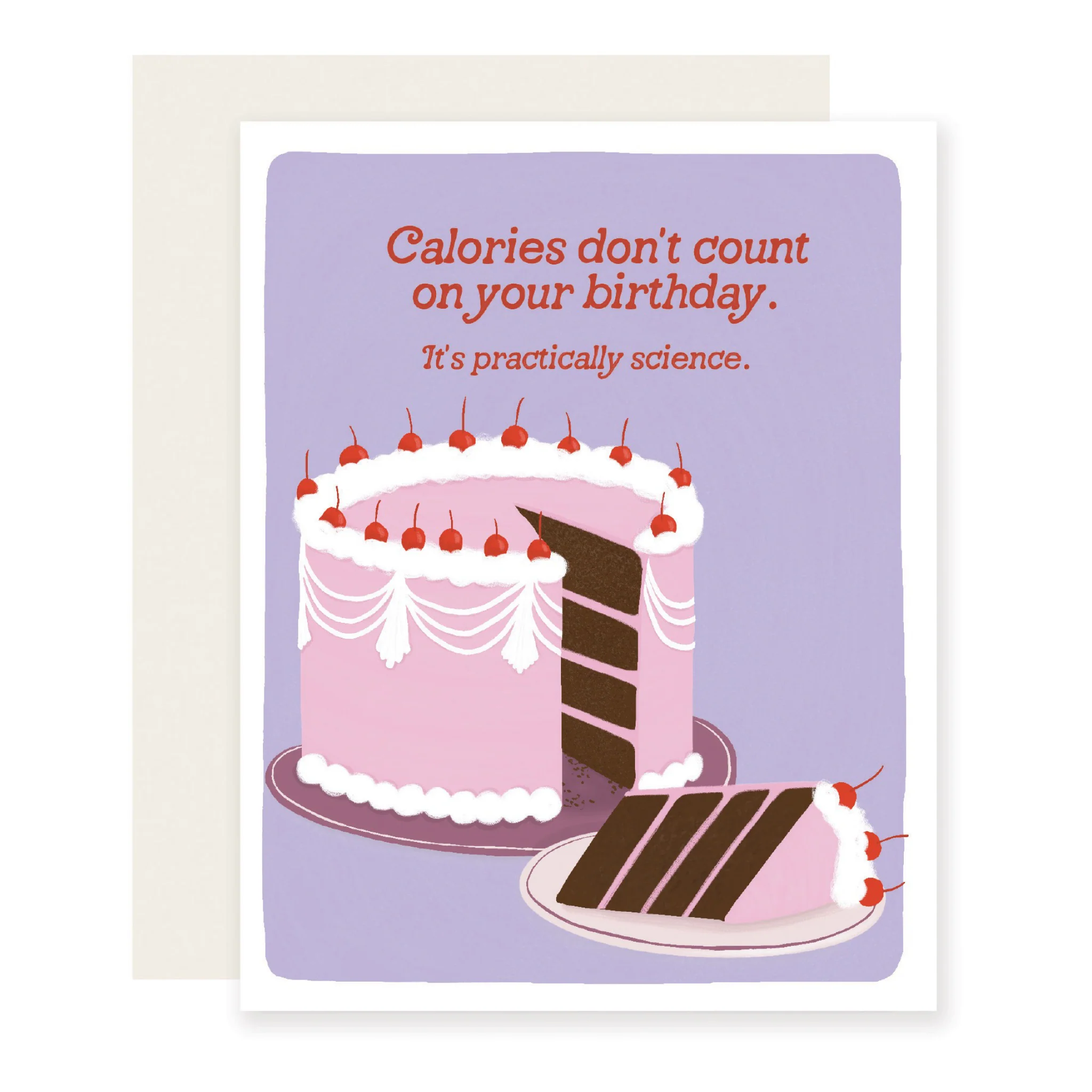 Calories Don't Count Birthday Card