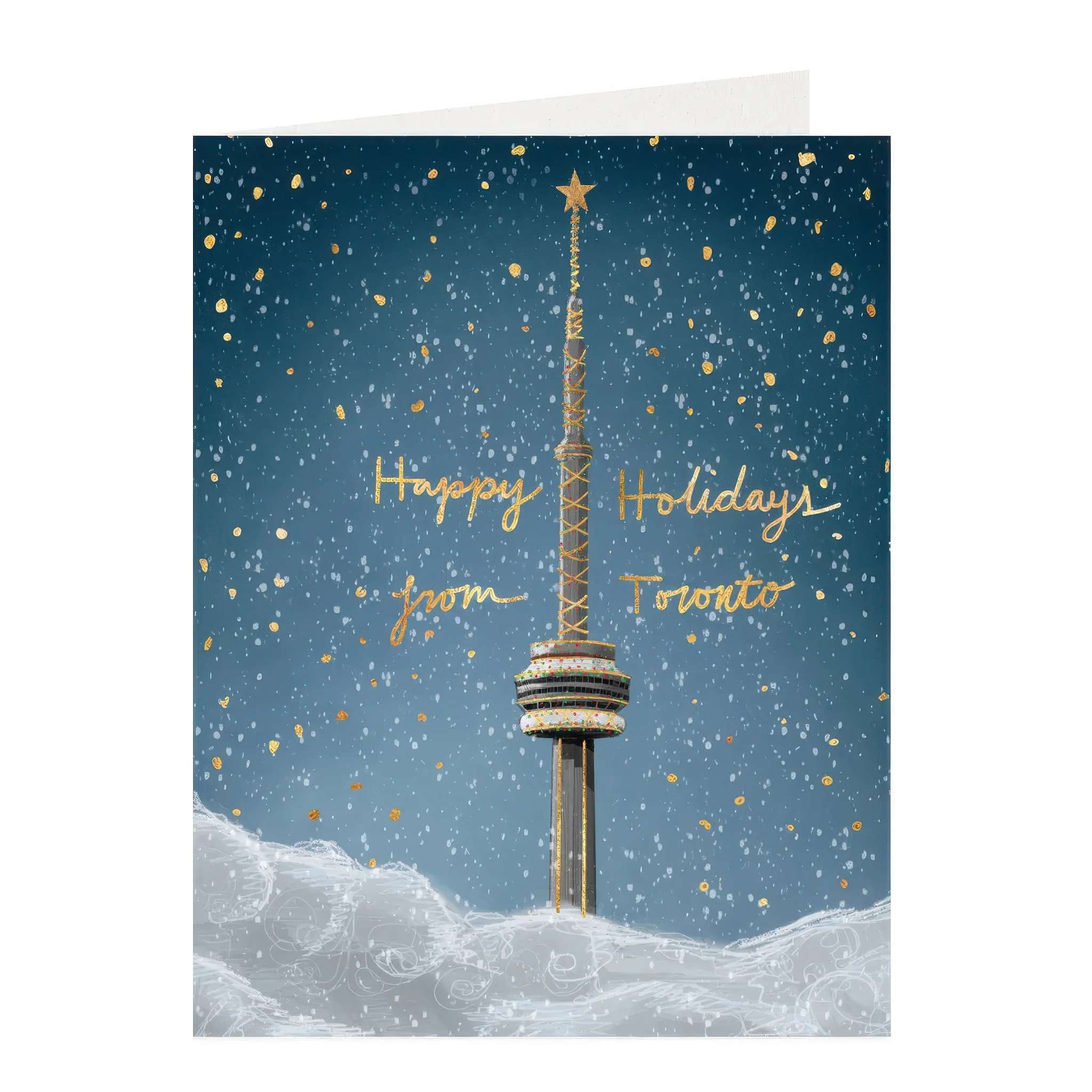 CN Tower Toronto Holiday Card