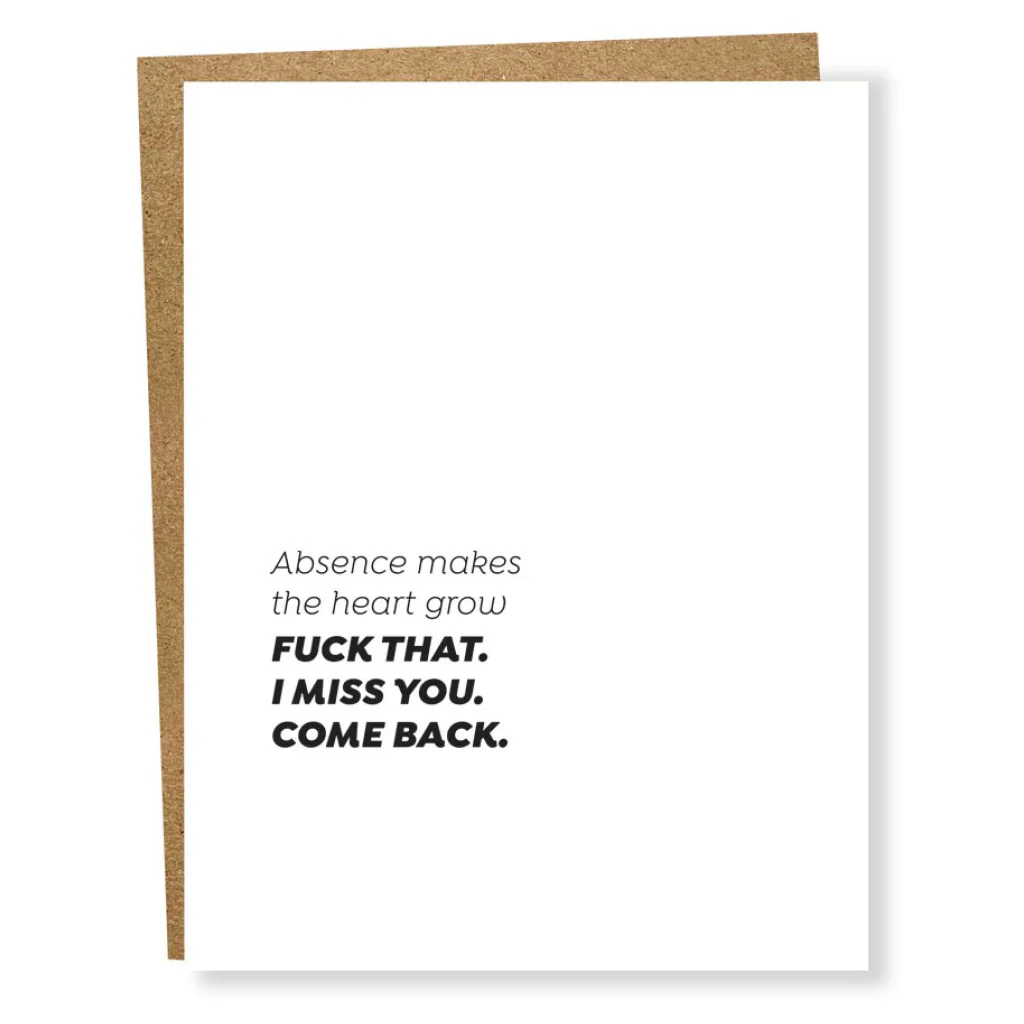 Come Back Card