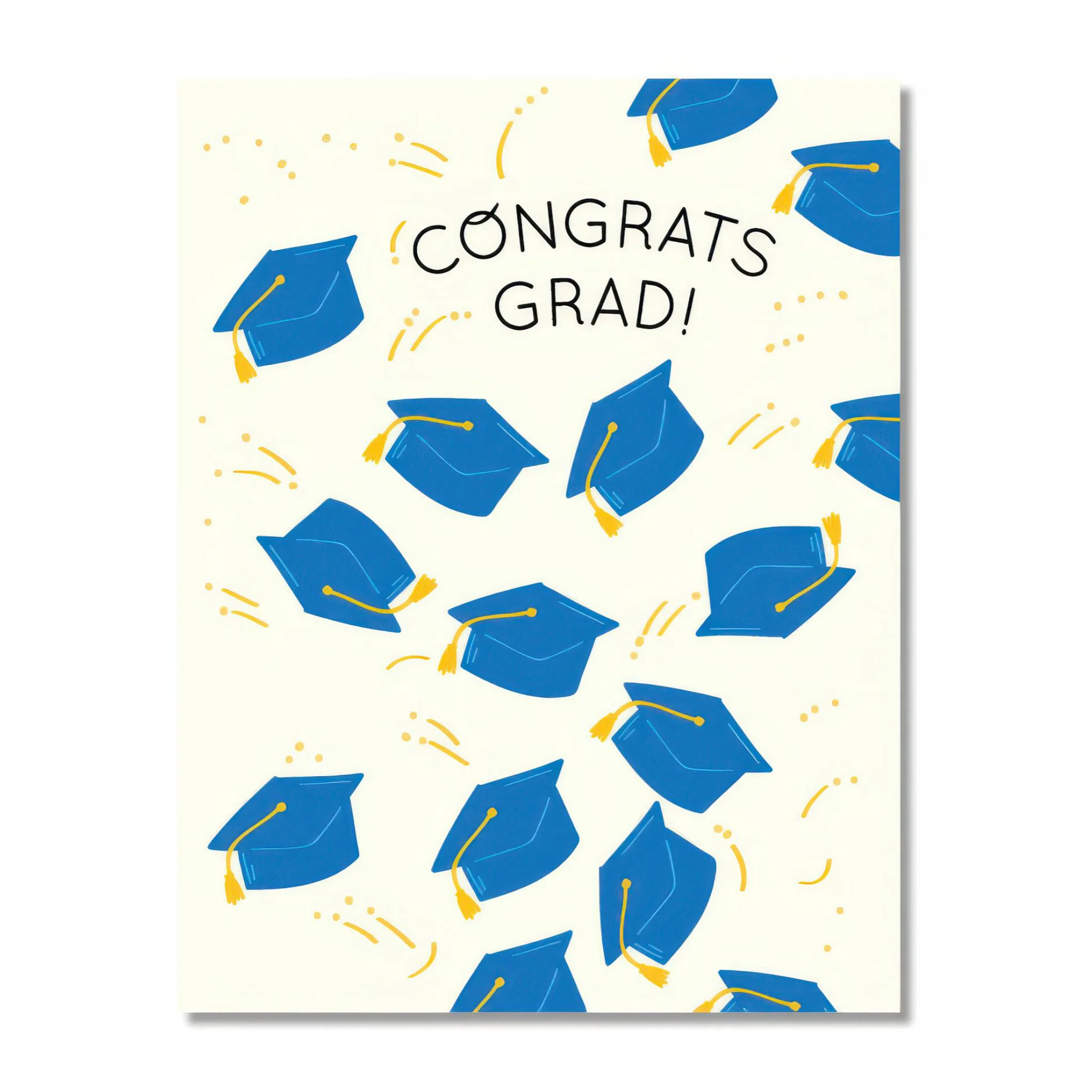 Congrats Hat Toss Graduation Card