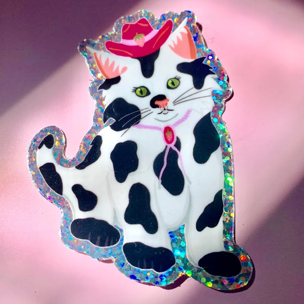 Cowgirl Kitty Sticker
