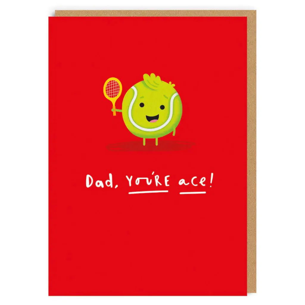 Dad You're Ace Tennis Ball Father's Day Card