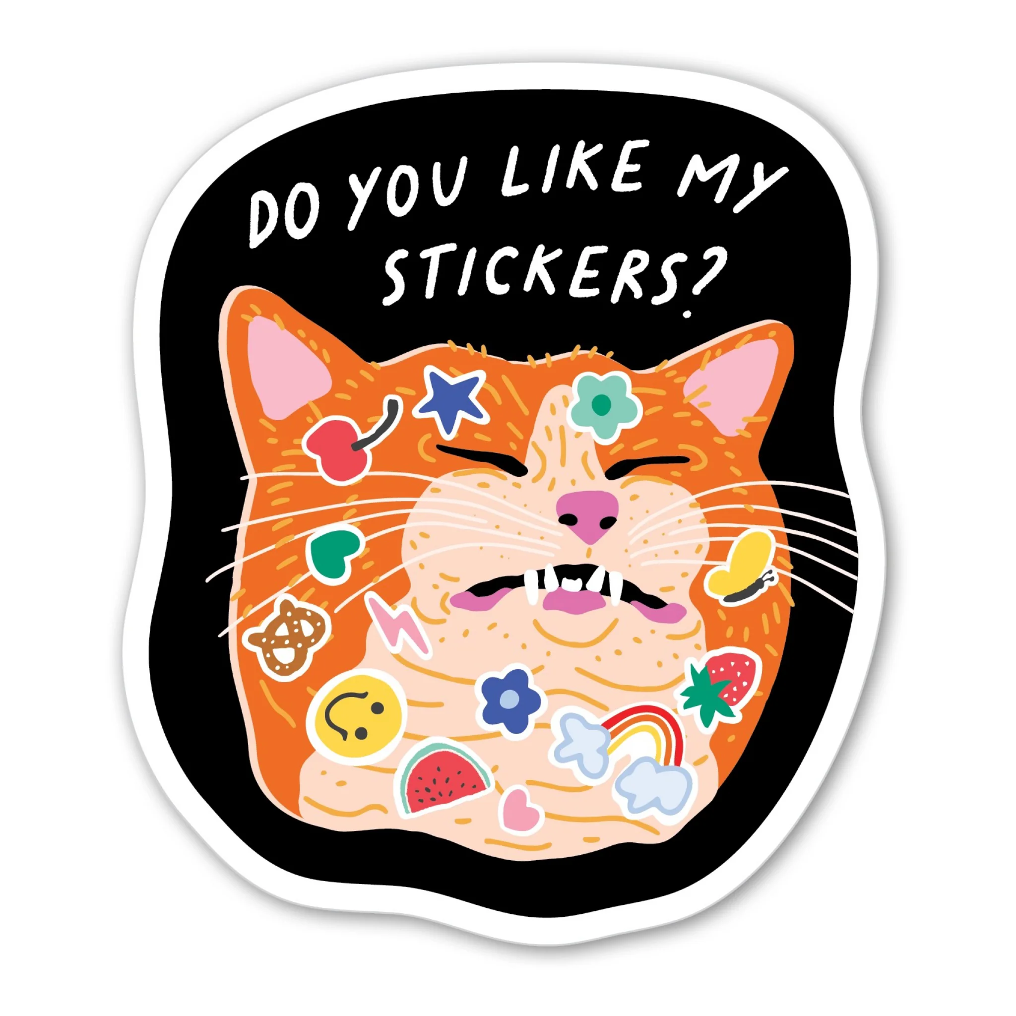 Do You Like My Stickers Cat