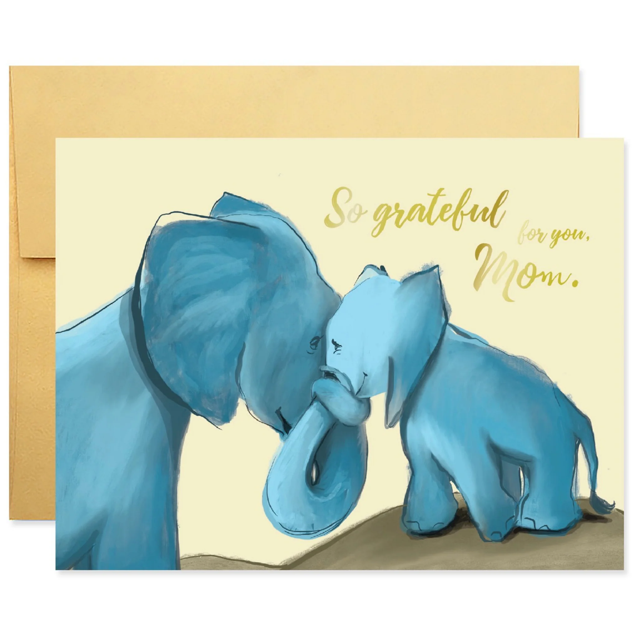 Elephants Grateful for Mom Card