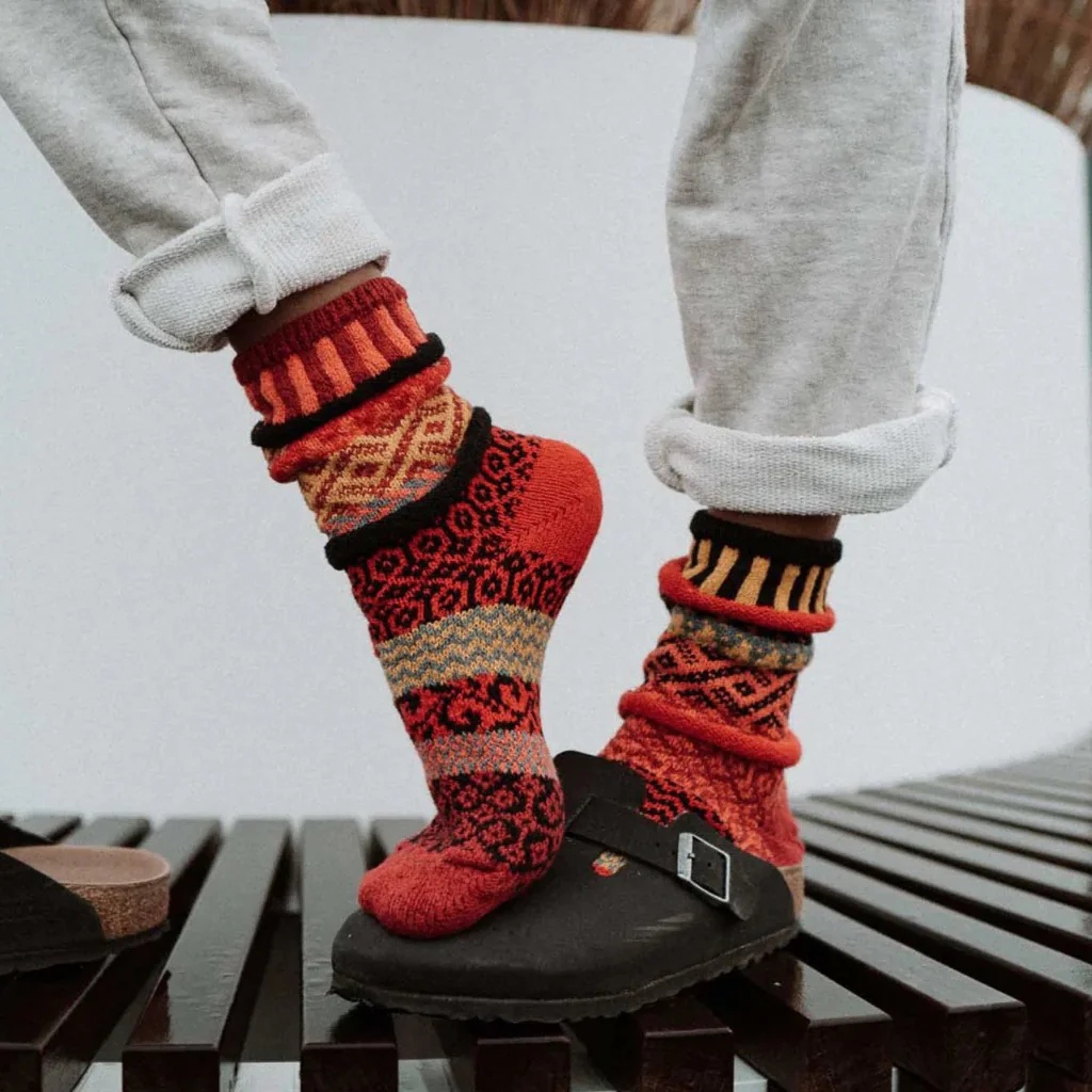 Fire Mismatched Crew Socks - Image 2