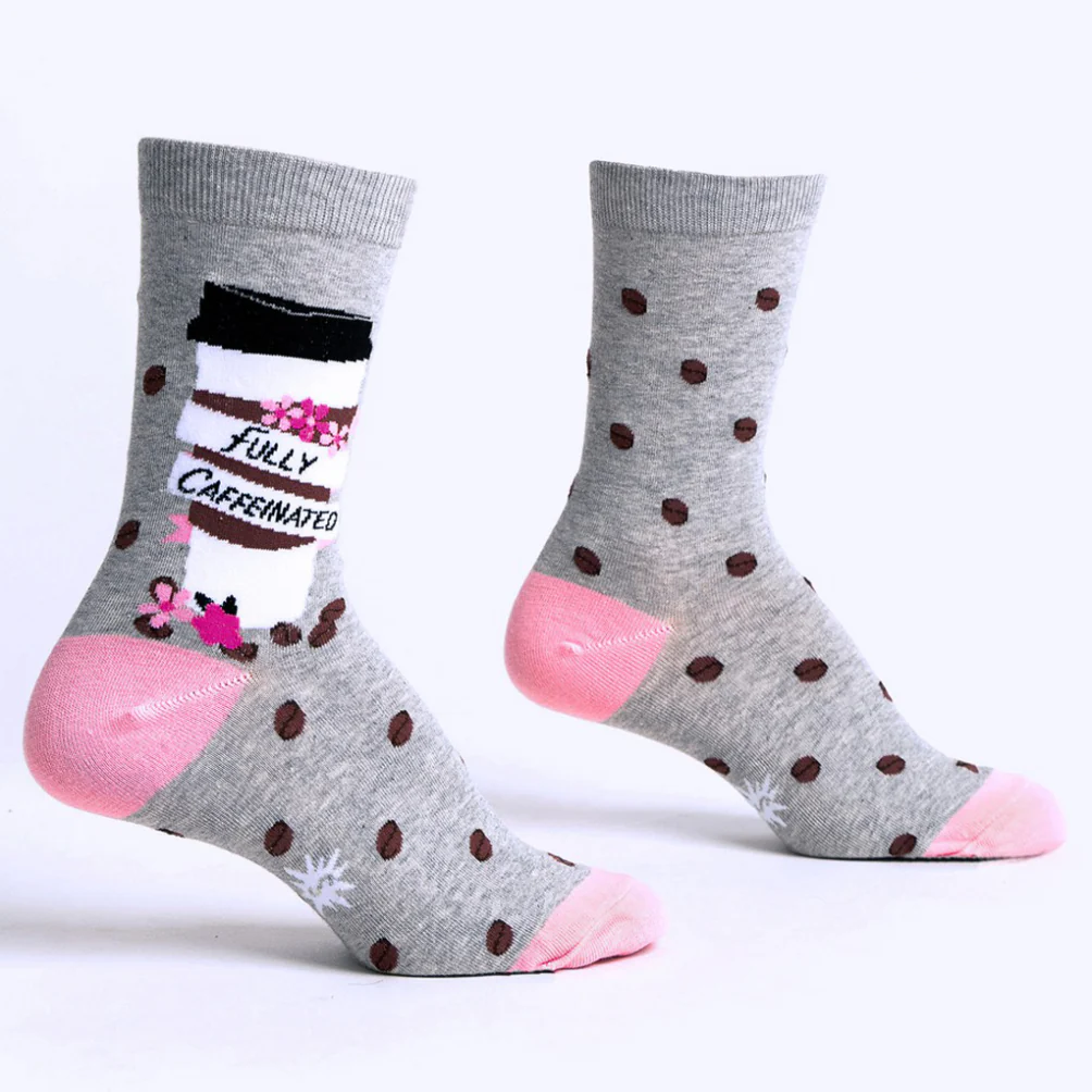 Fully Caffeinated Women's Crew Socks