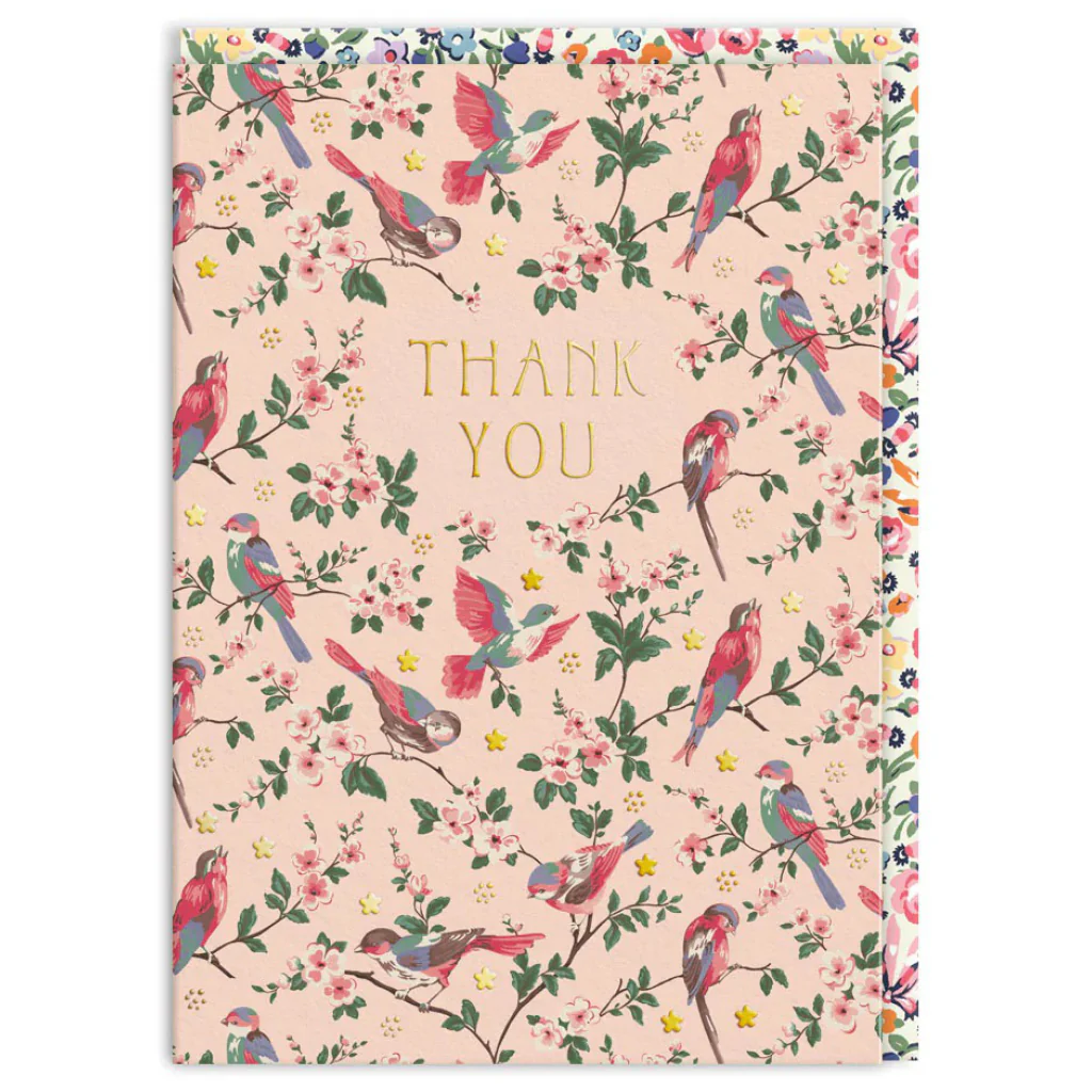 Garden Birds Thank You Card