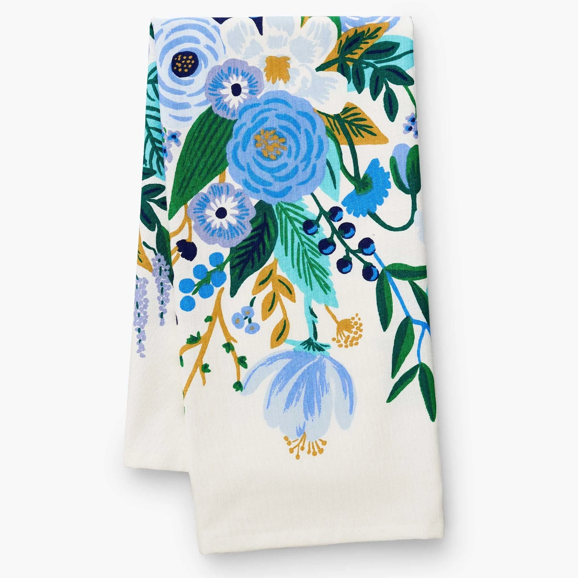 Garden Party Blue Tea Towel