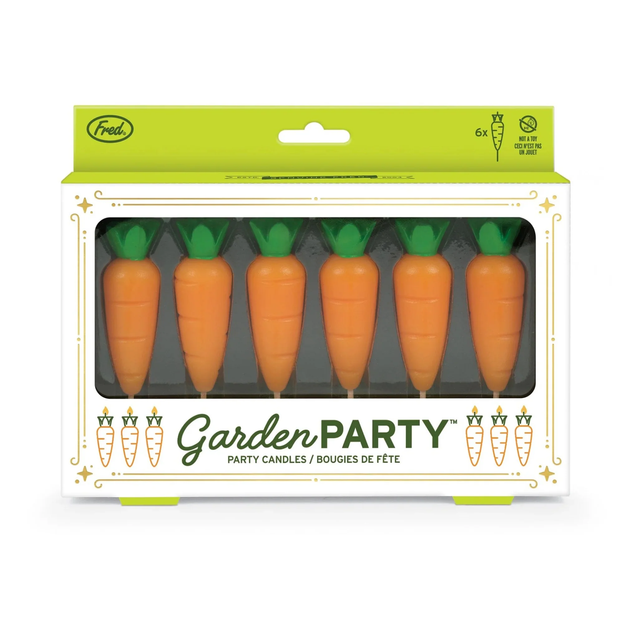 Garden Party Carrot Birthday Candles - Image 2