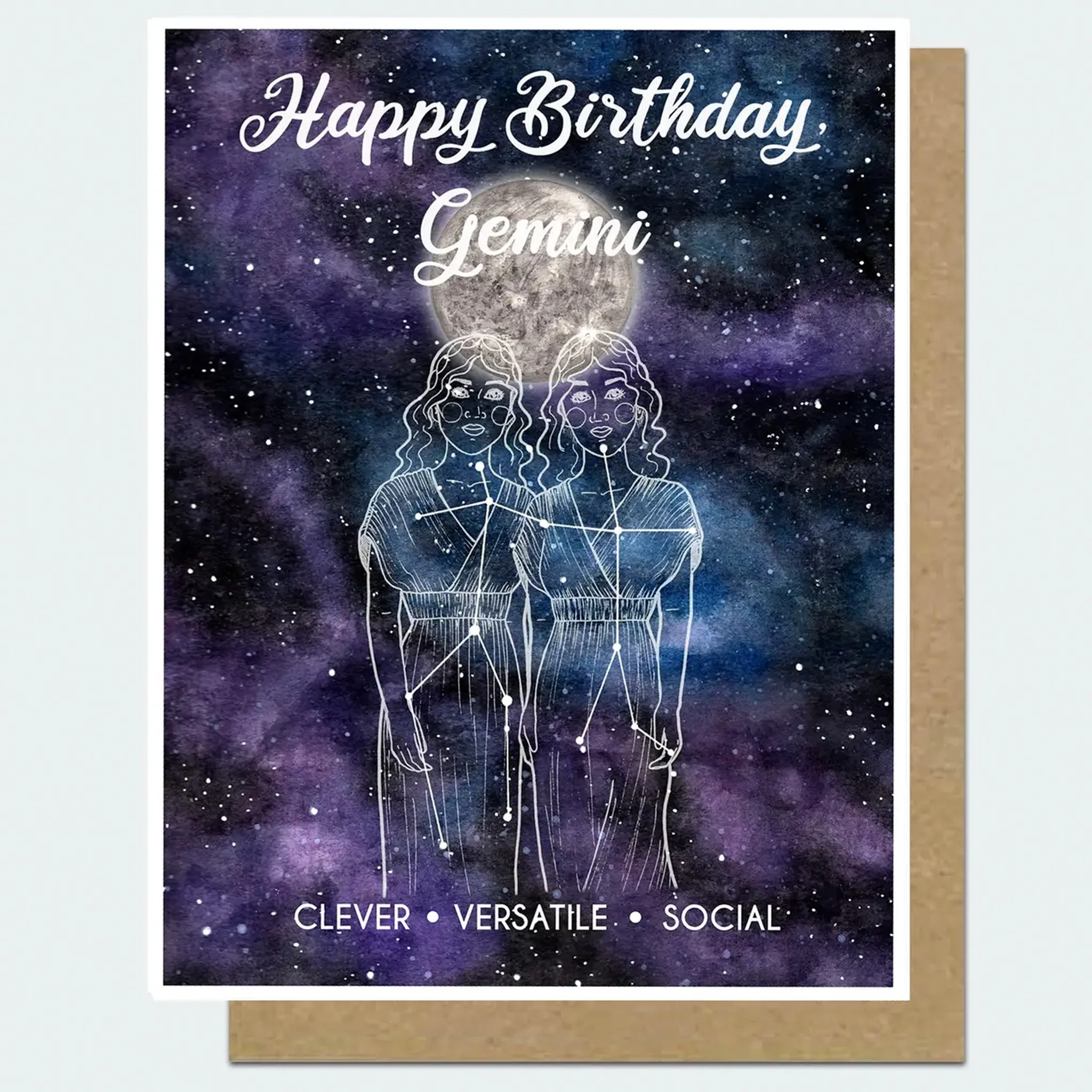Gemini Astrology Birthday Card