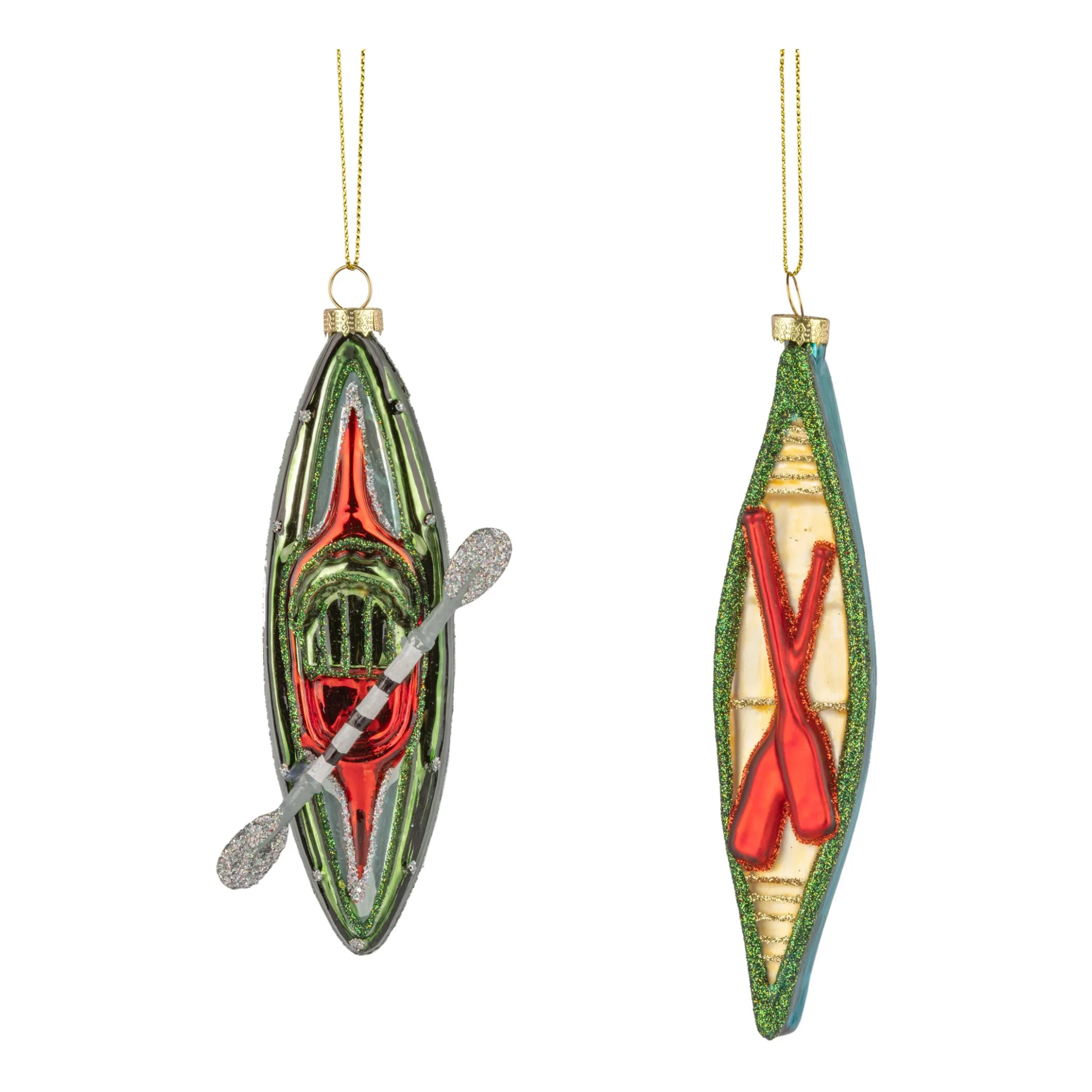 Glass Kayak Ornament