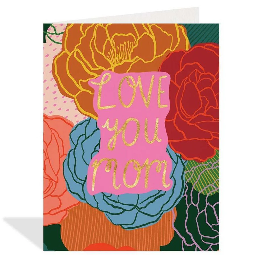 Gold Foil Love You Mom
