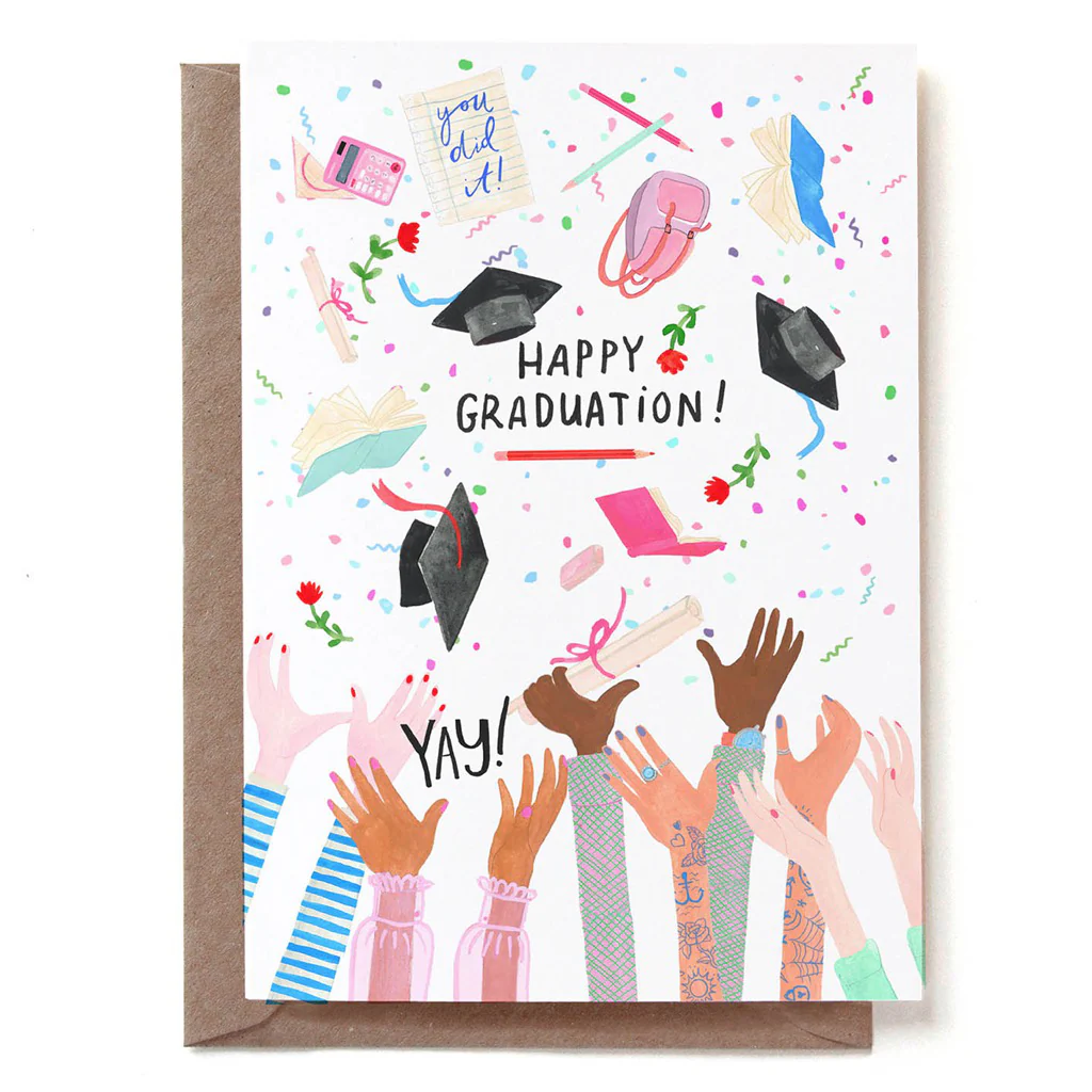 Grad Hands Graduation Card