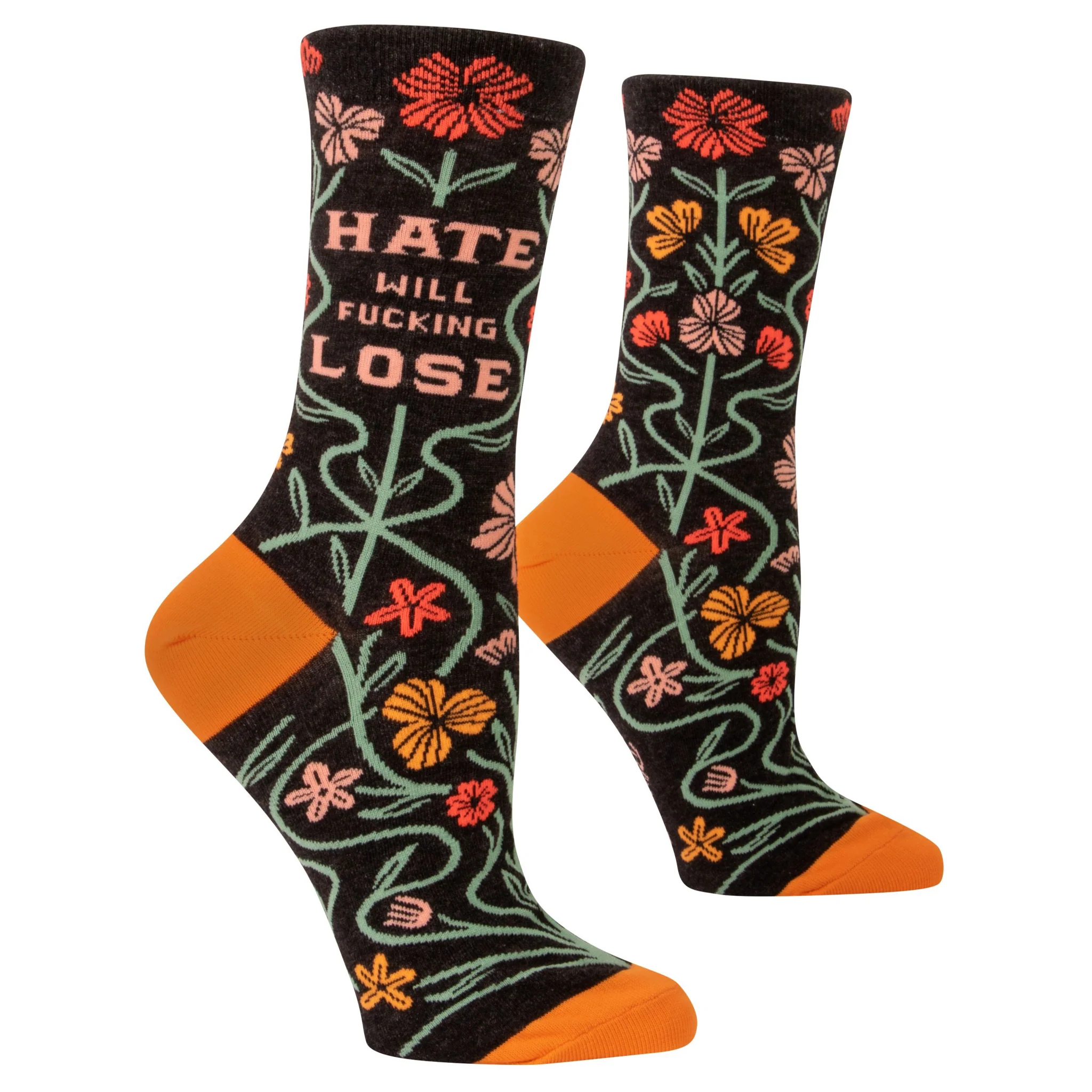 Hate Will Fucking Lose Crew Socks