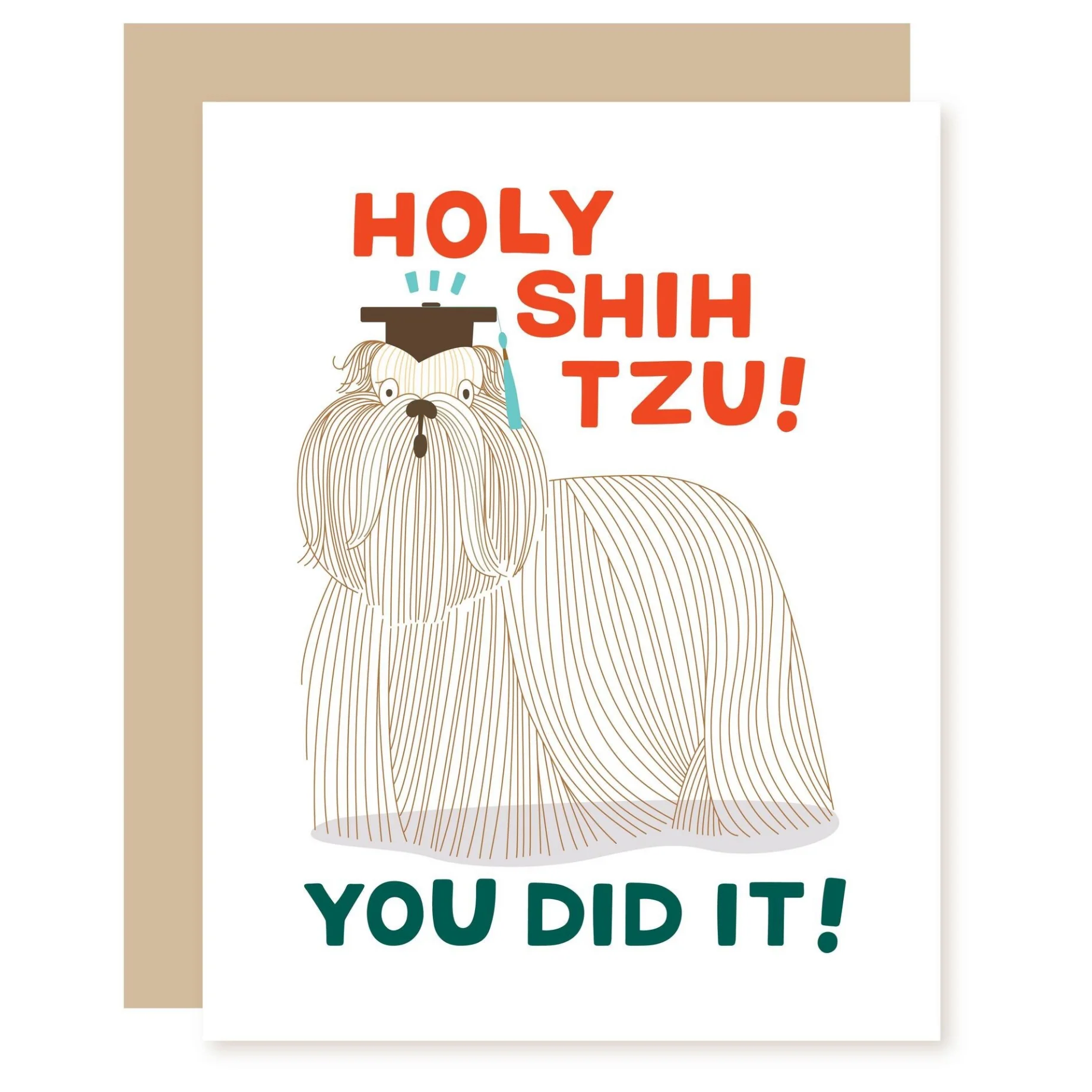 Holy Shih Tzu Graduation Card