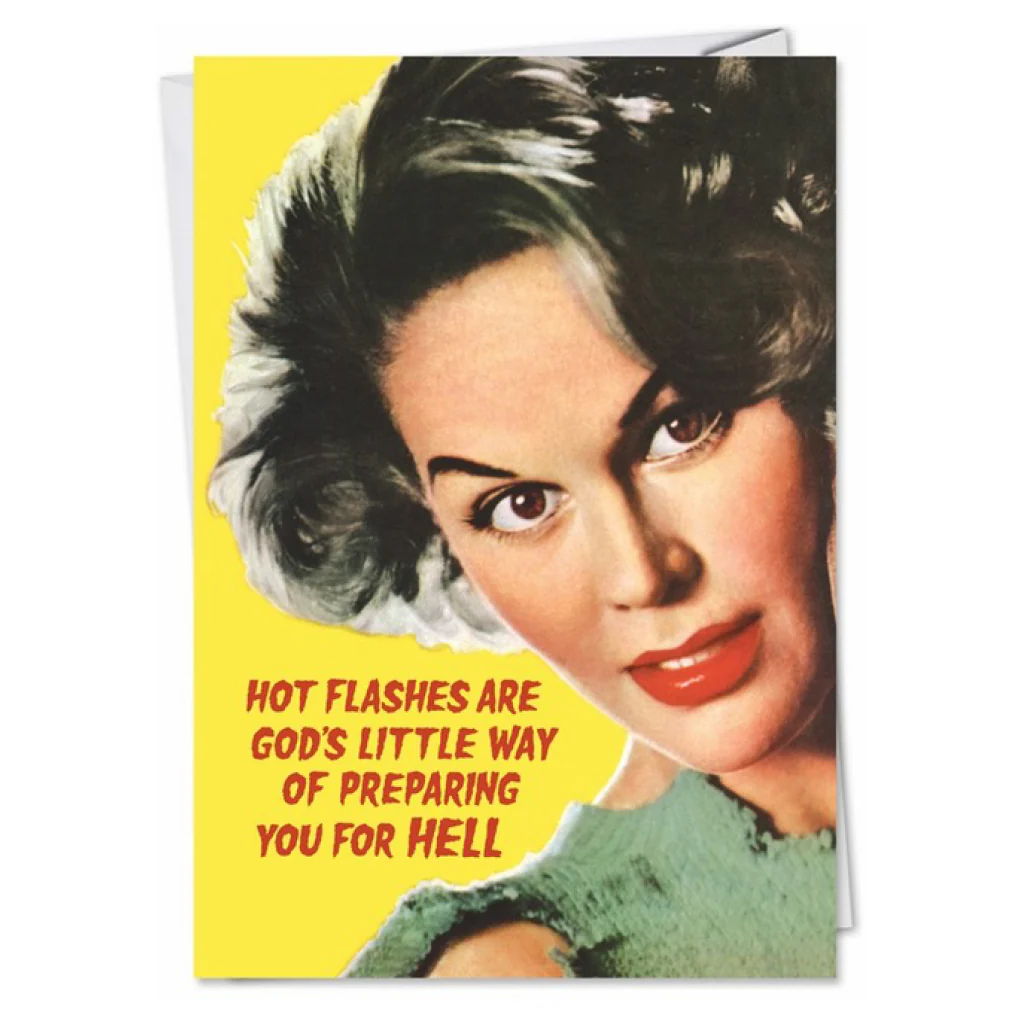Hot Flashes Birthday Card