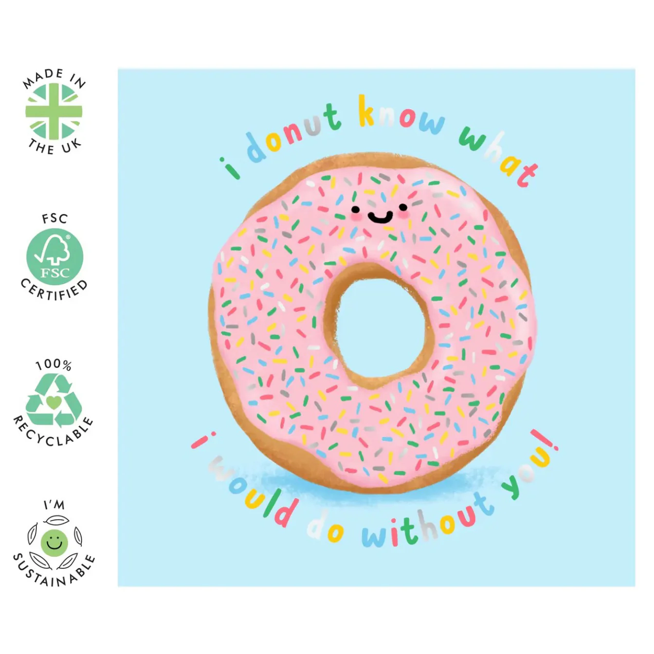 I Donut Know Card - Image 2