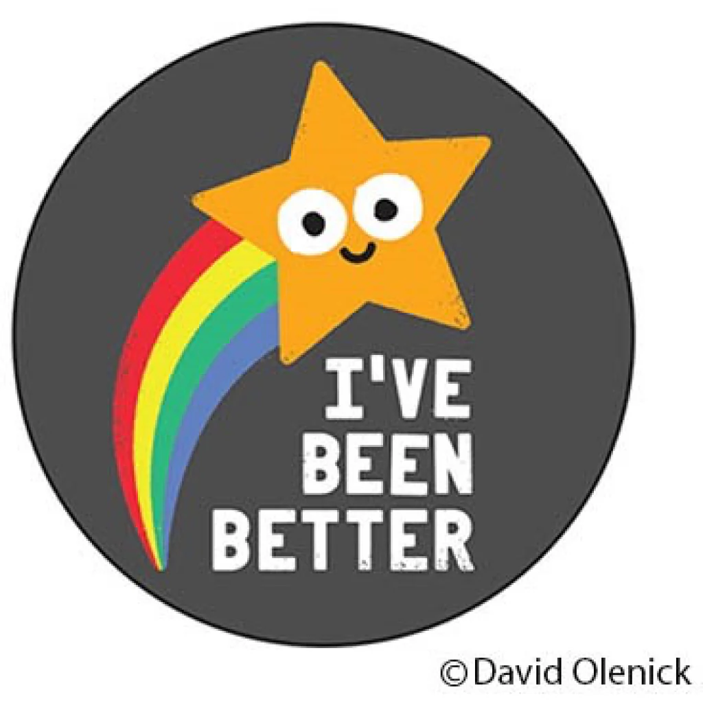 I've Been Better Round Magnet