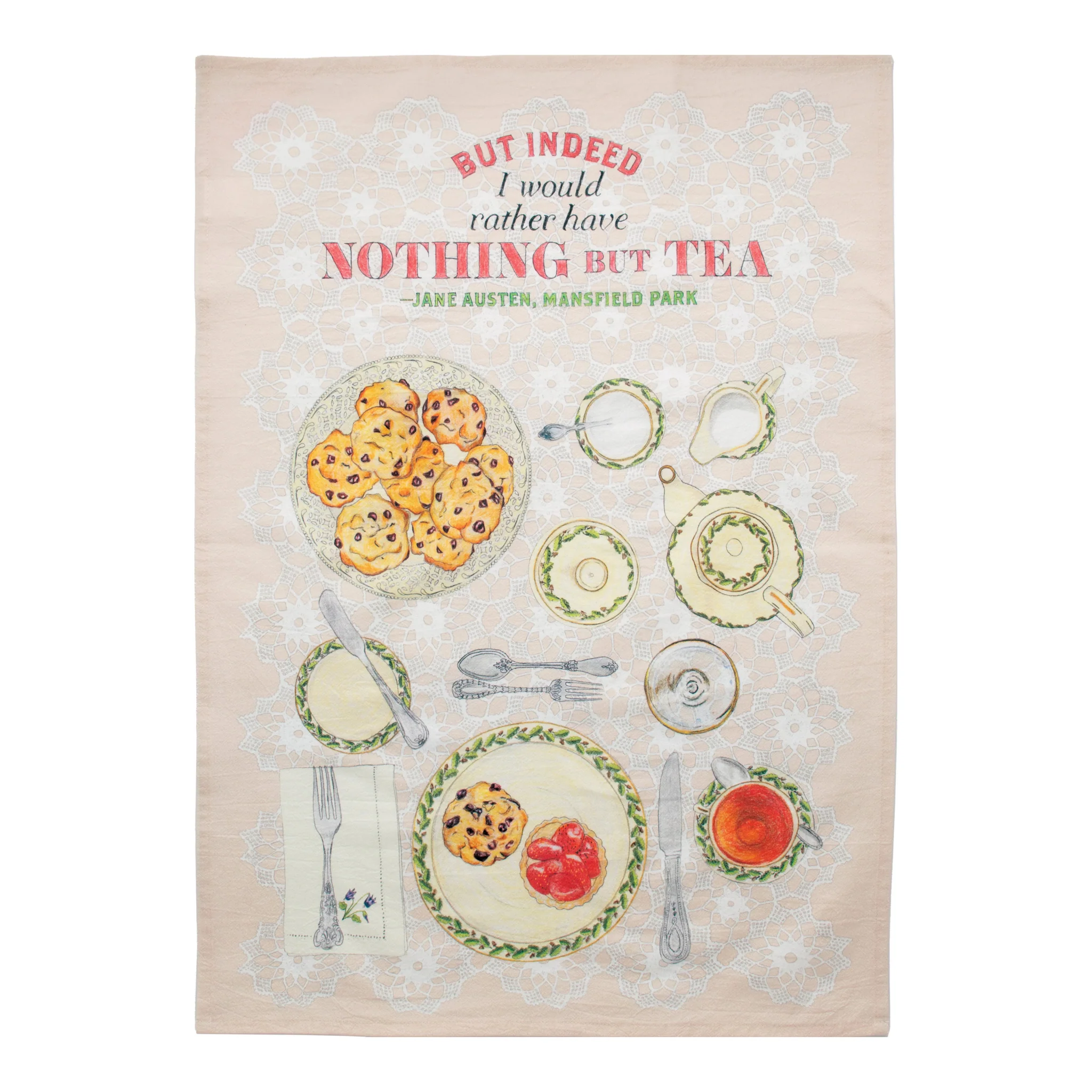 Jane Austen Tea Towel