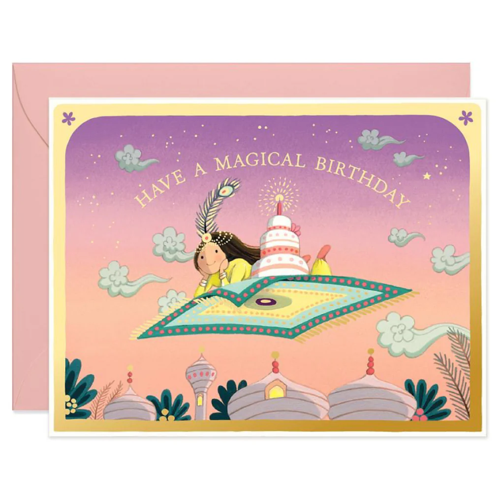 Magic Carpet Birthday Card