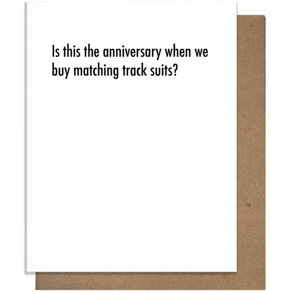 Matching Track Suits Card