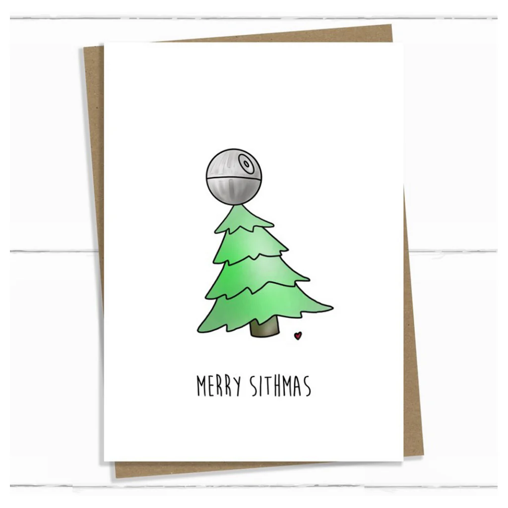 Merry Sithmas Death Star Card