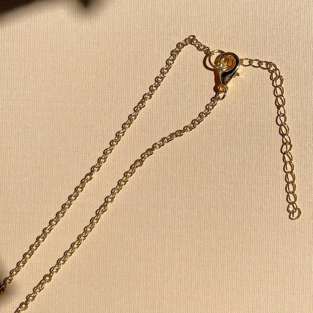 Mini Dark Purple Iris Necklace - Image 2