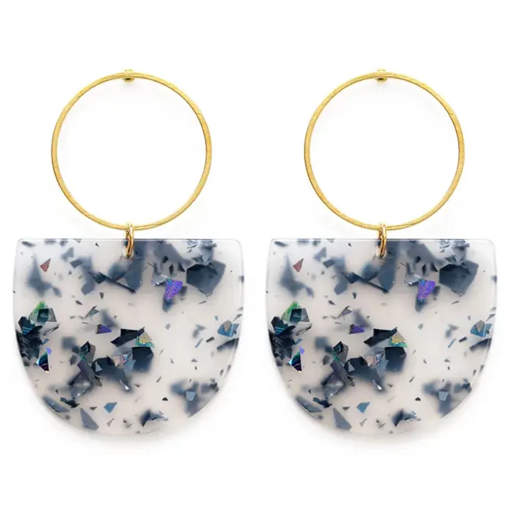 Mod Glitter Earrings