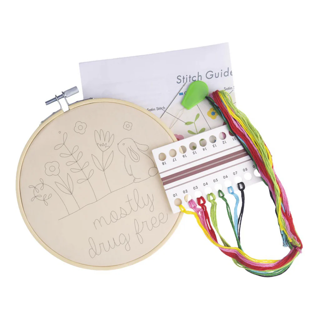 Mostly Drug Free Embroidery Kit - Image 2
