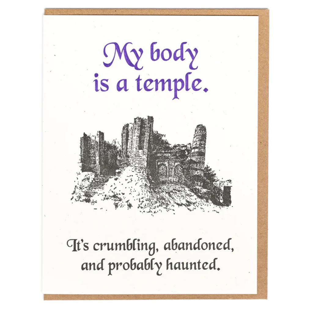 My Body Is A Temple Card