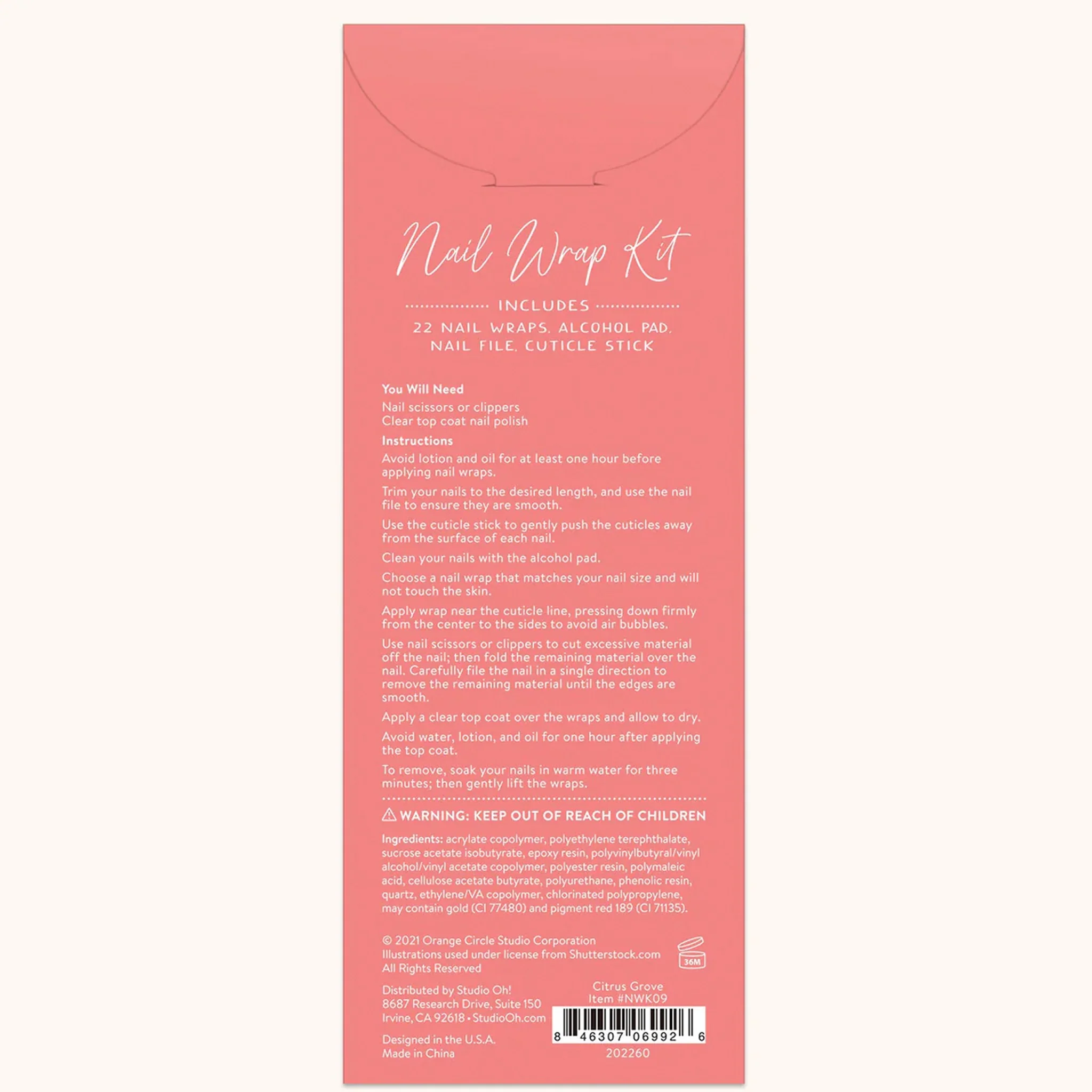 Nail Wrap Kit Citrus Grove - Image 4