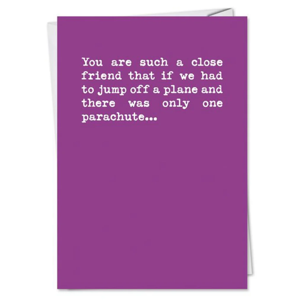 Only One Parachute Card