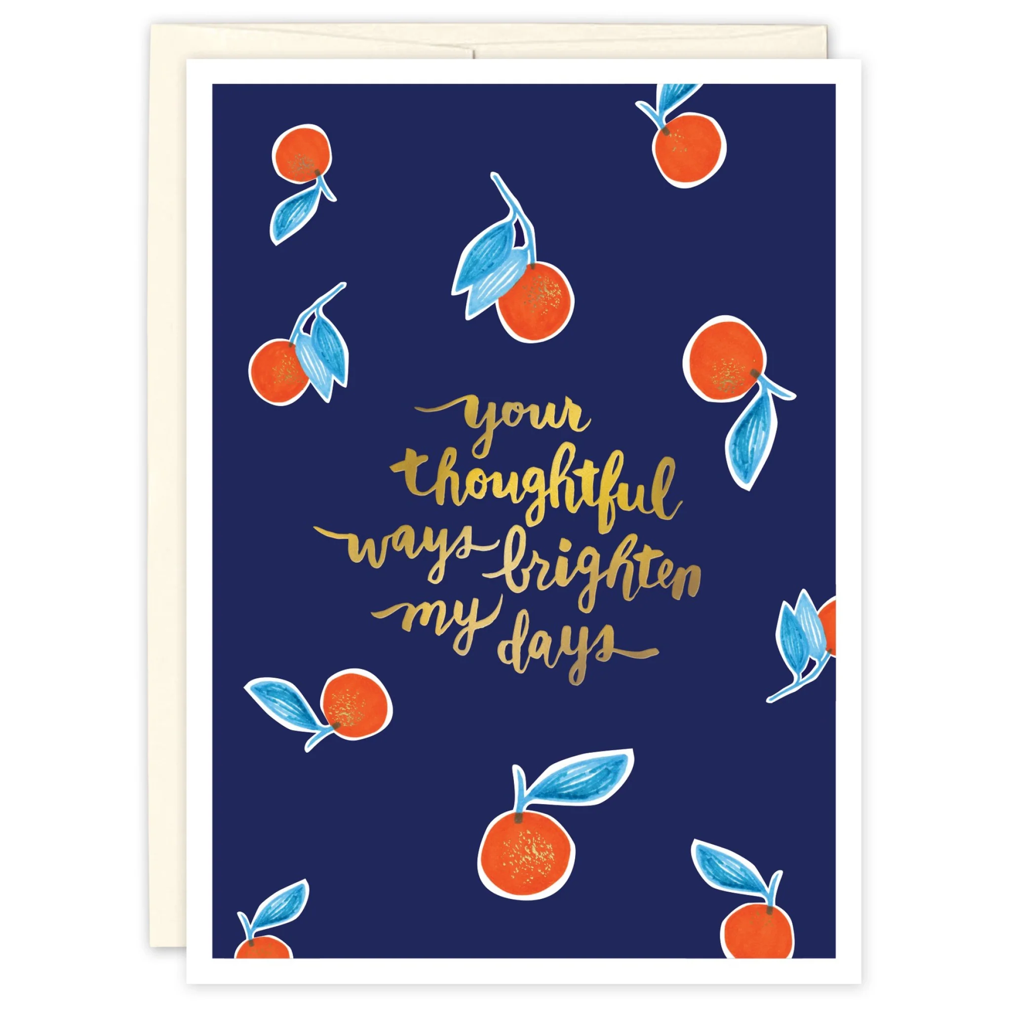 Oranges Thank You Card
