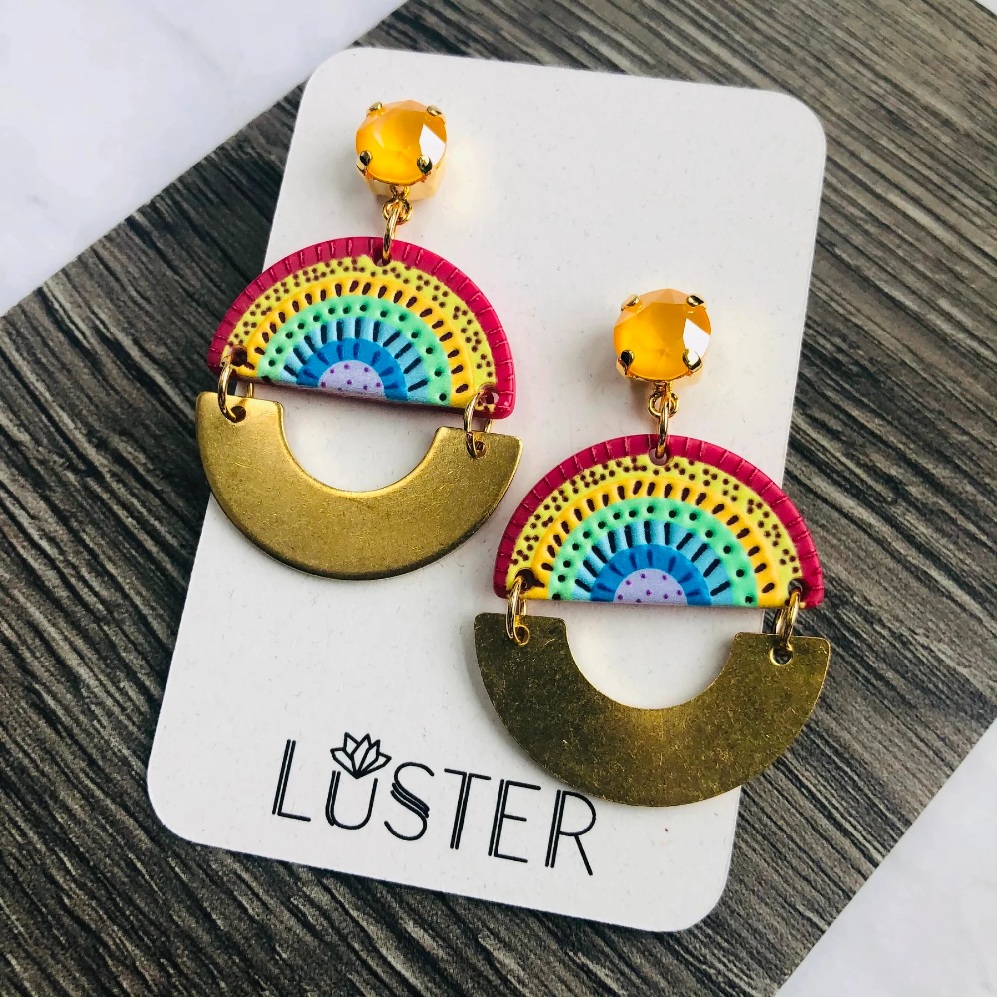 Over the Rainbow Statement Earrings