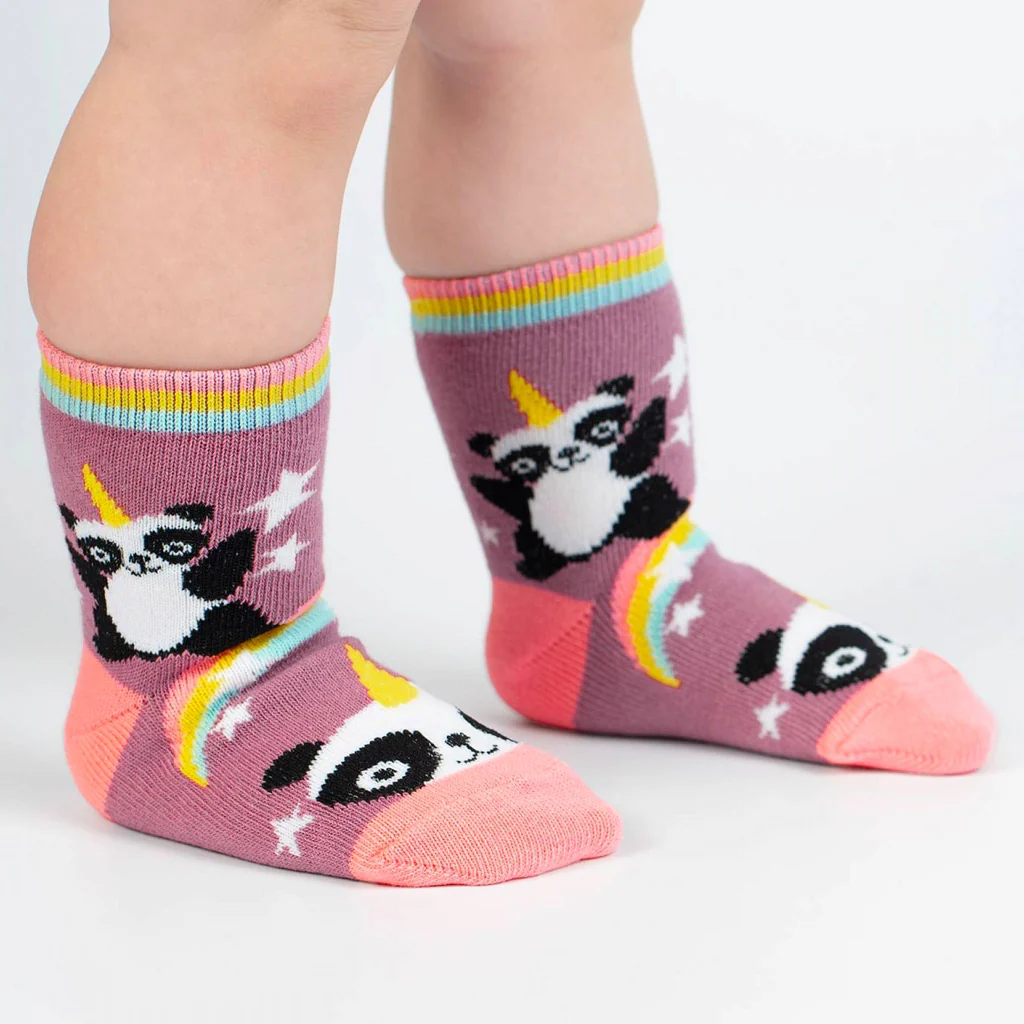 Pandacorn Toddler Crew Socks