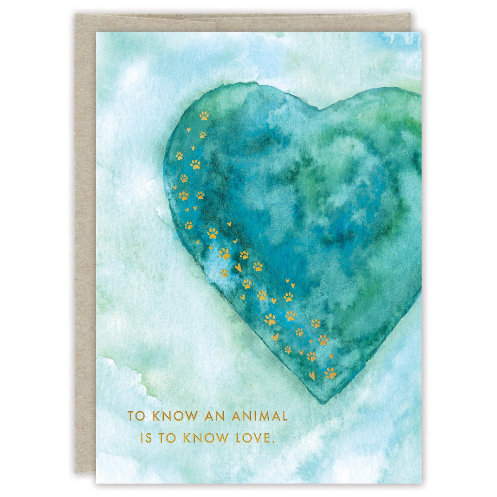Paw Prints Pet Sympathy Card