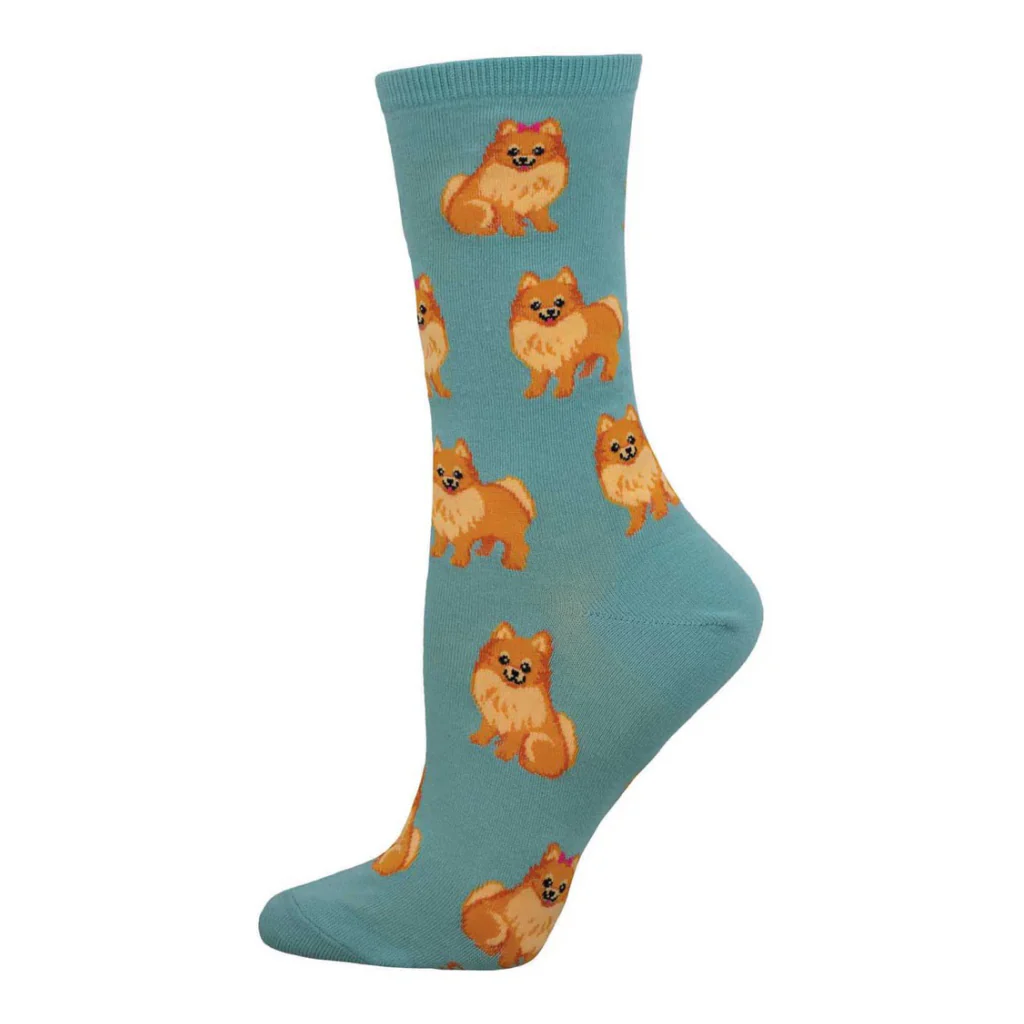 Perfect Pomeranian Socks Blue