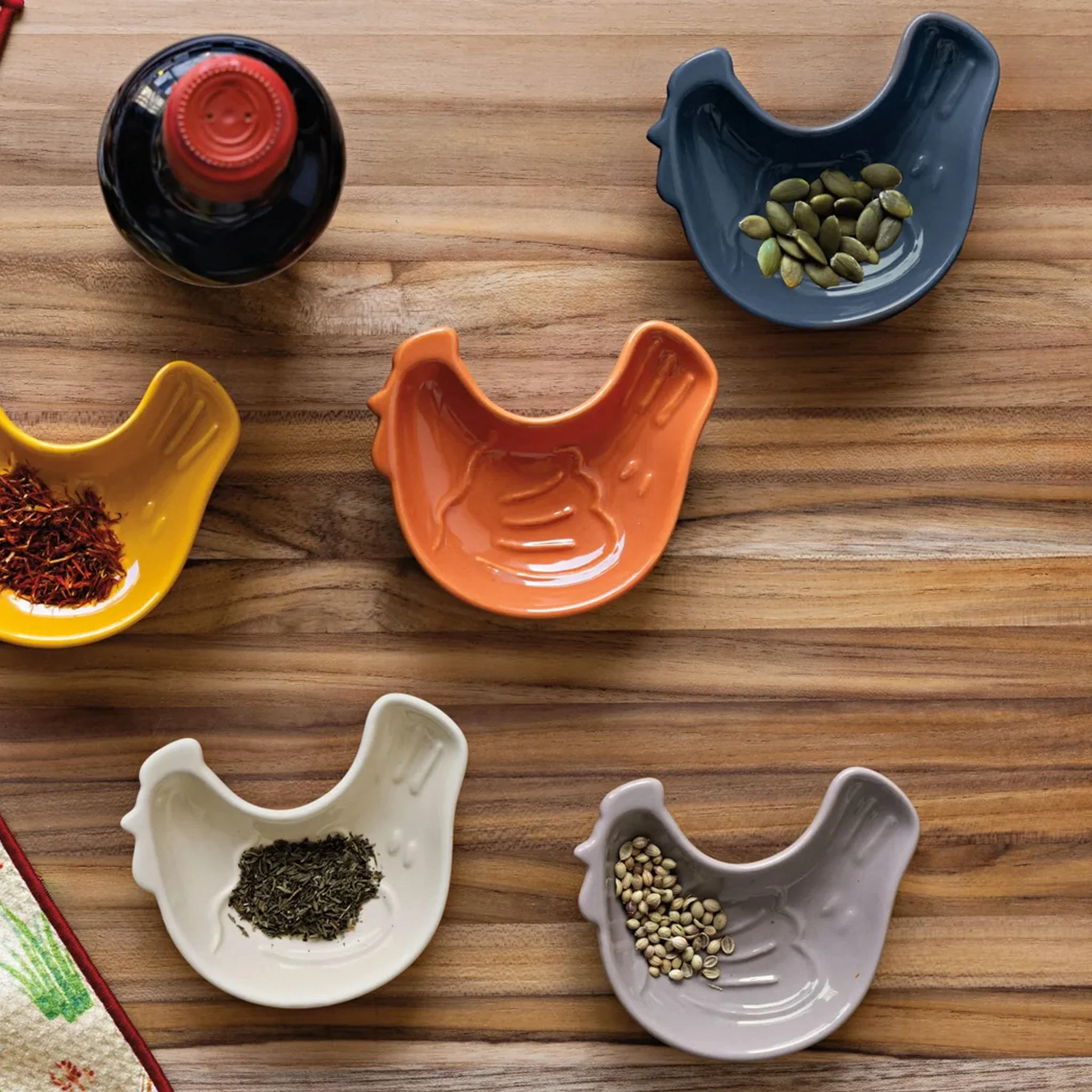 Chickens Pinch Bowls Set of 6 - Image 3